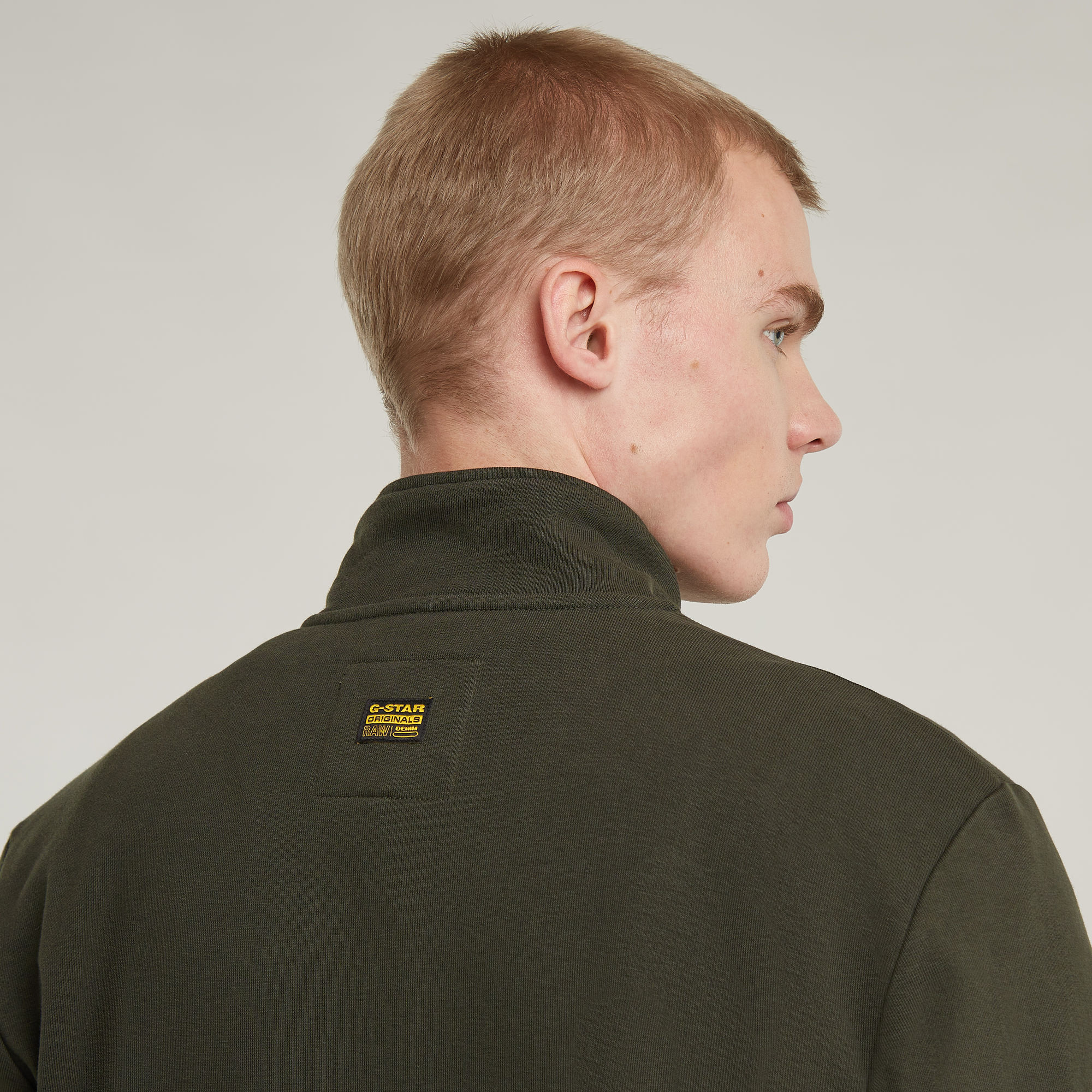 G-Star RAW Nifous Sweater Met Rits Grijs Heren