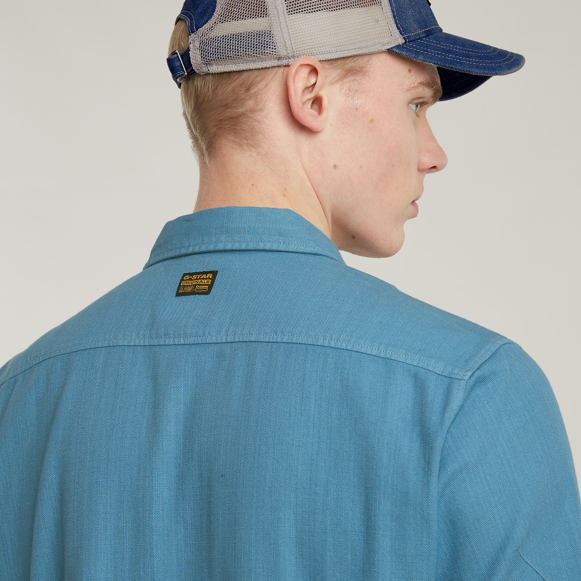 G-Star RAW Marine Slim Shirt Midden blauw Heren