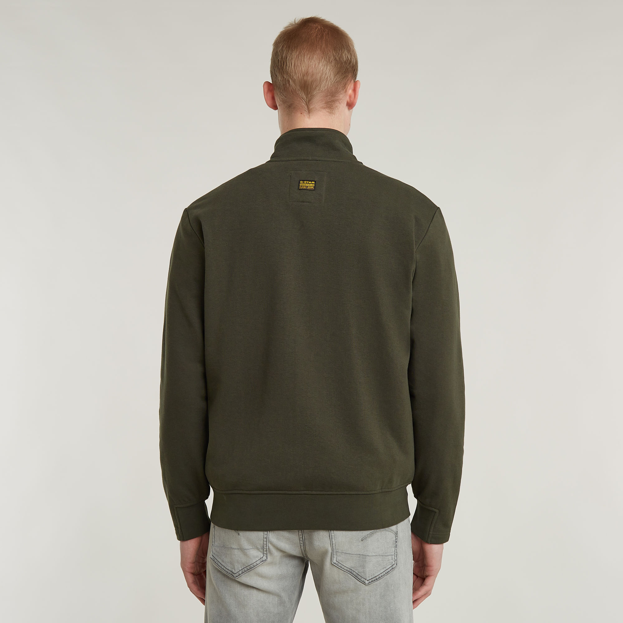 G-Star RAW Nifous Sweater Met Rits Grijs Heren