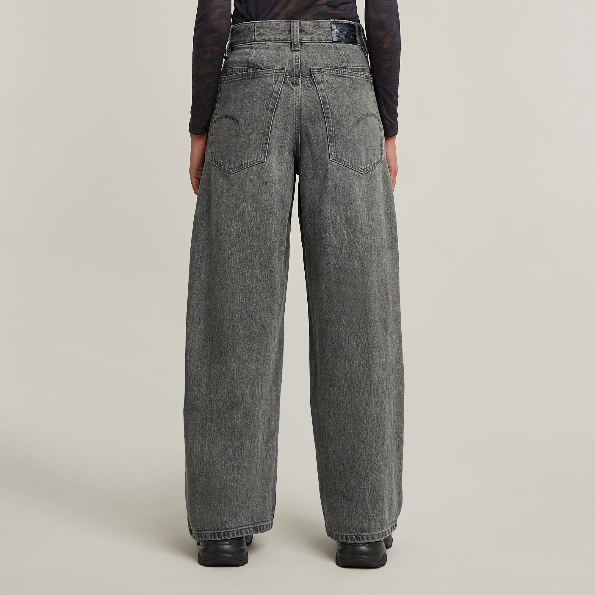 G-Star RAW Skater High Loose Jeans Grijs Dames