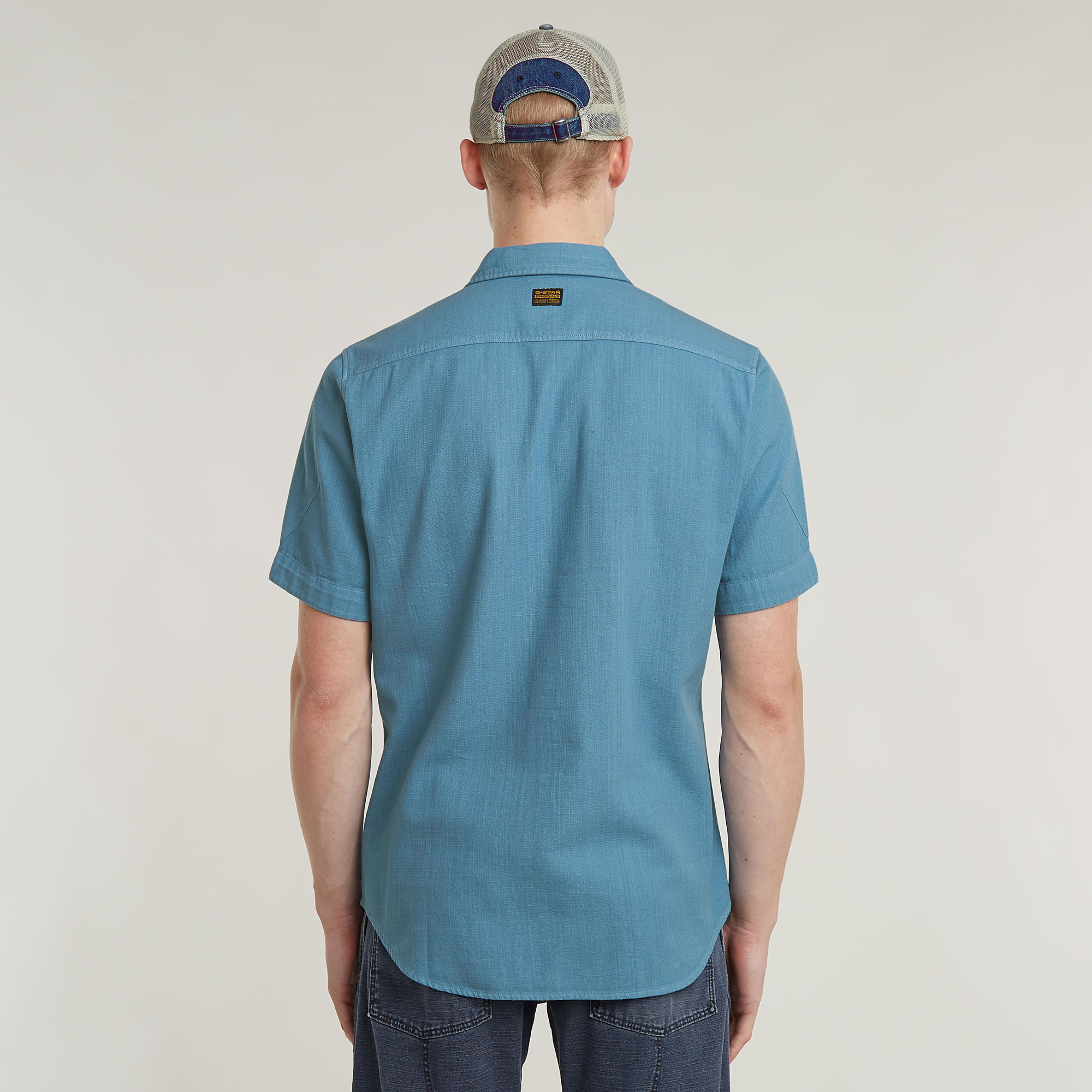 G-Star RAW Marine Slim Shirt Midden blauw Heren