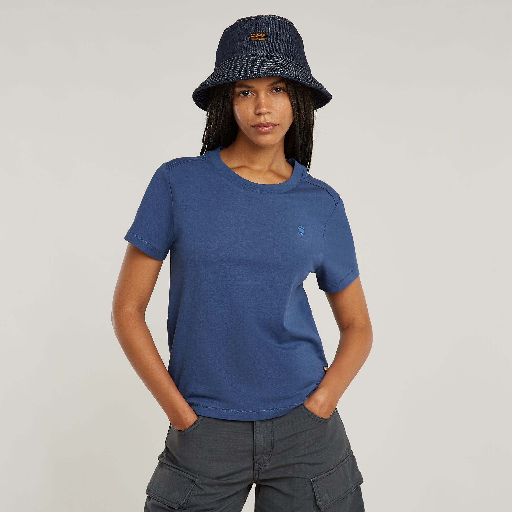 G-Star RAW Nifous Top Midden blauw Dames