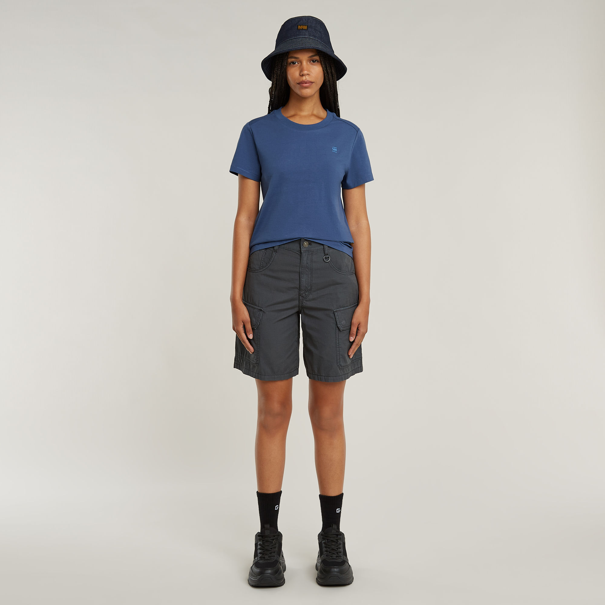 G-Star RAW Nifous Top Midden blauw Dames
