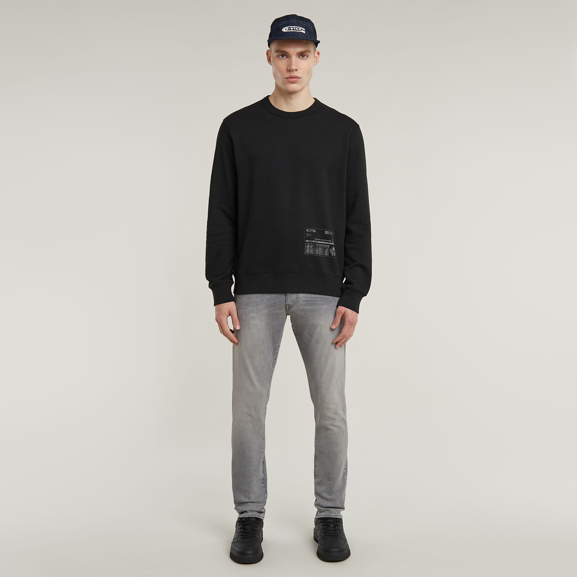 G-Star RAW Shipping Graphic Sweater Zwart Heren