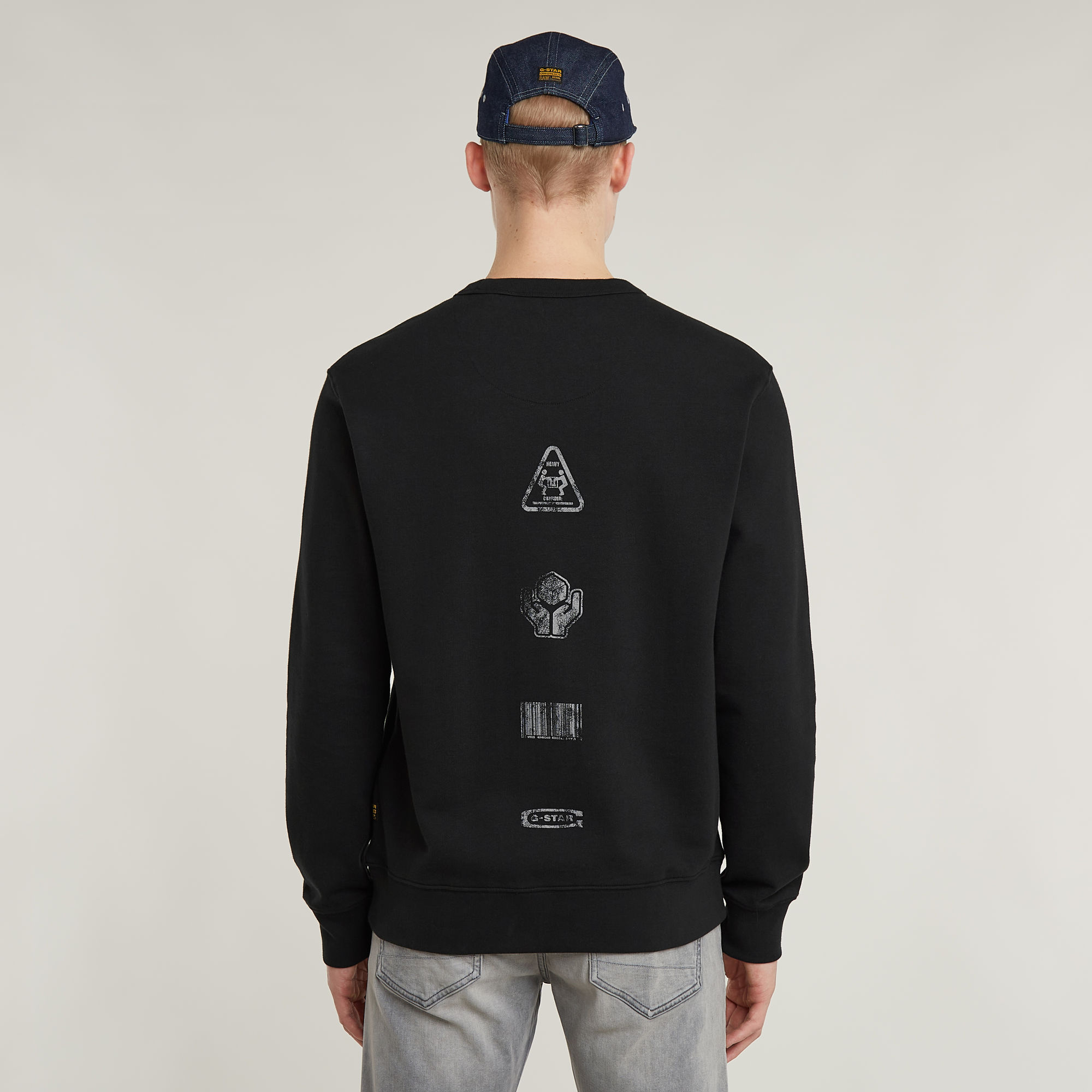 G-Star RAW Shipping Graphic Sweater Zwart Heren