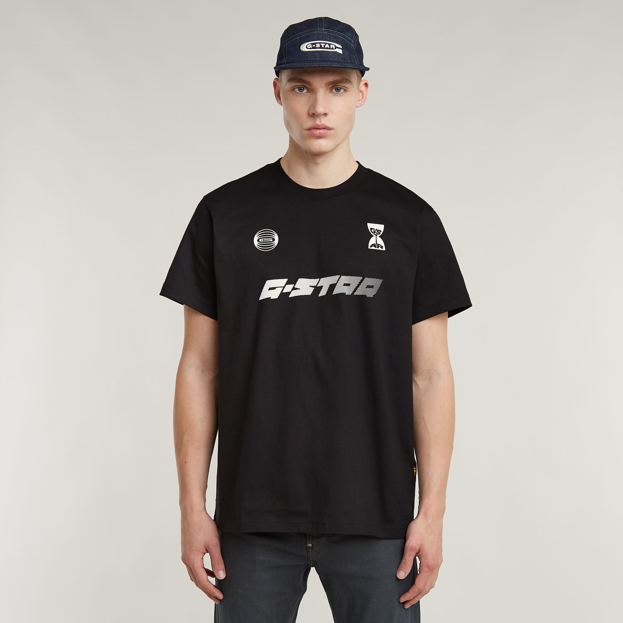 G-Star RAW Football Graphic Loose T-Shirt - Zwart - Heren