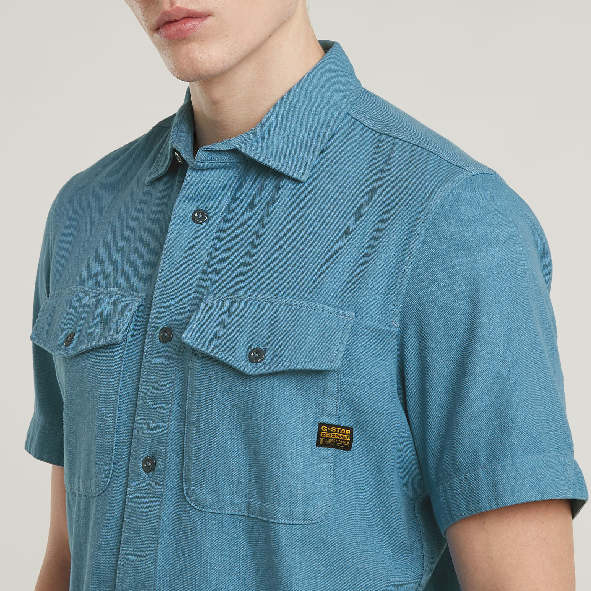 G-Star RAW Marine Slim Shirt Midden blauw Heren