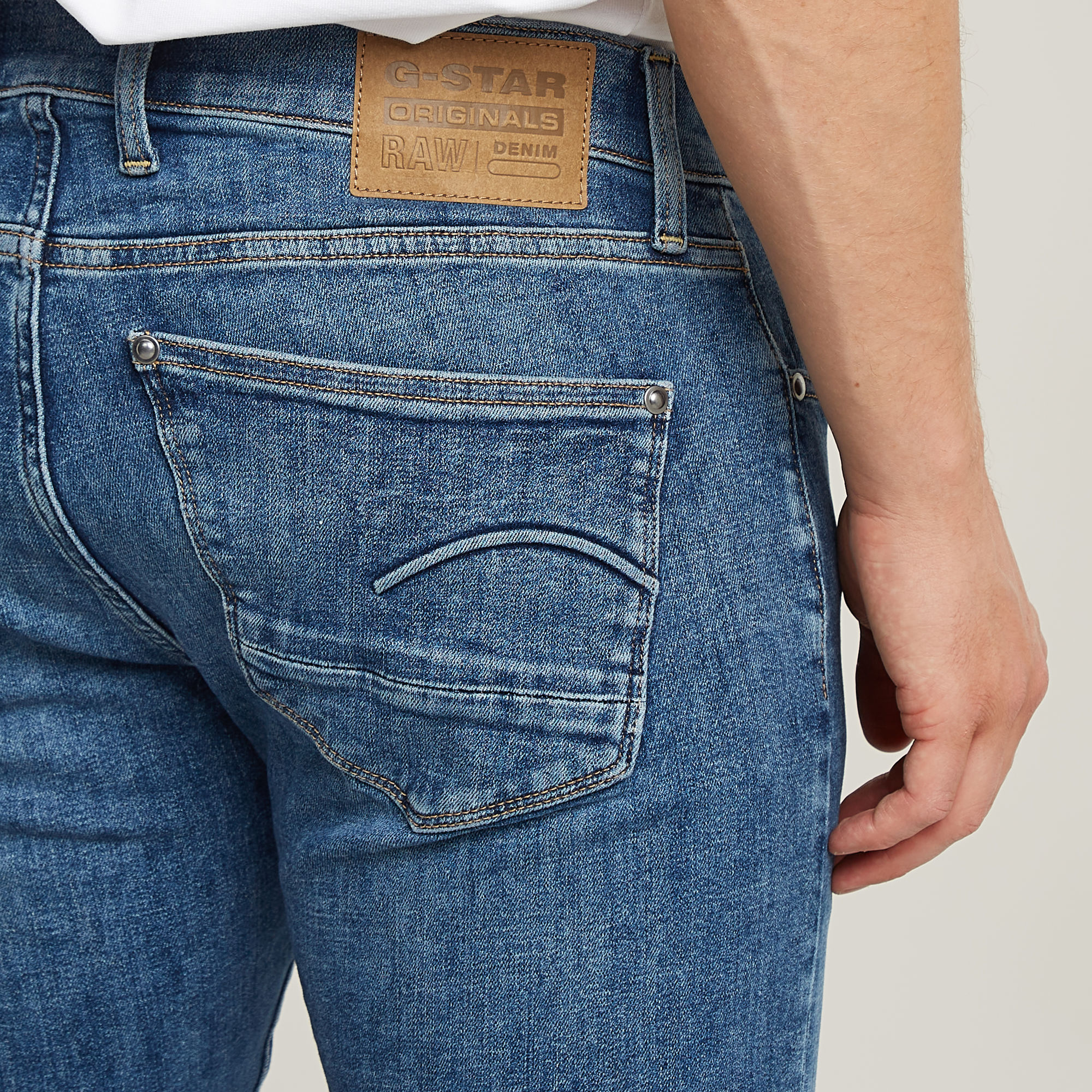 G-Star RAW Revend FWD Skinny Jeans Midden blauw Heren