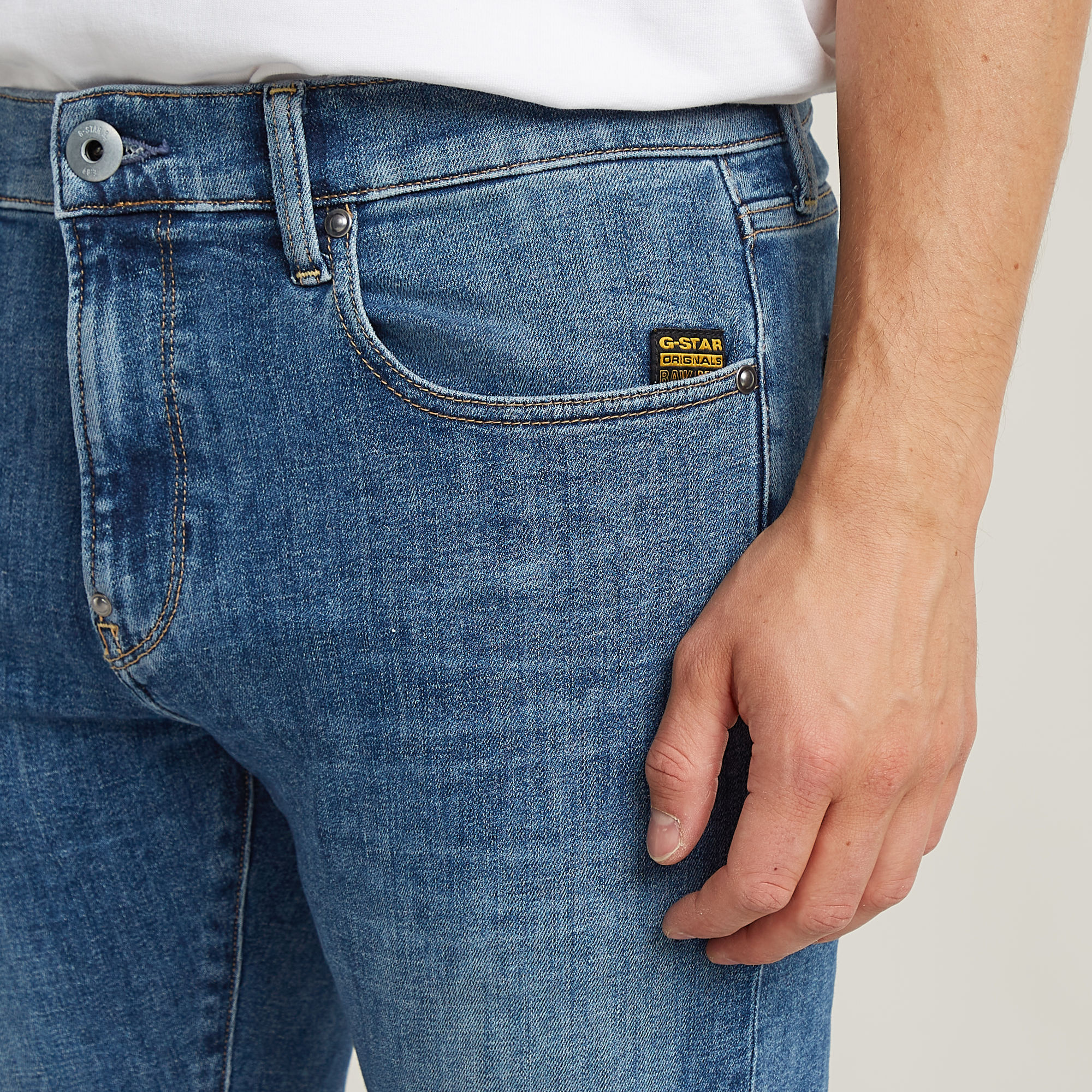 G-Star RAW Revend FWD Skinny Jeans Midden blauw Heren
