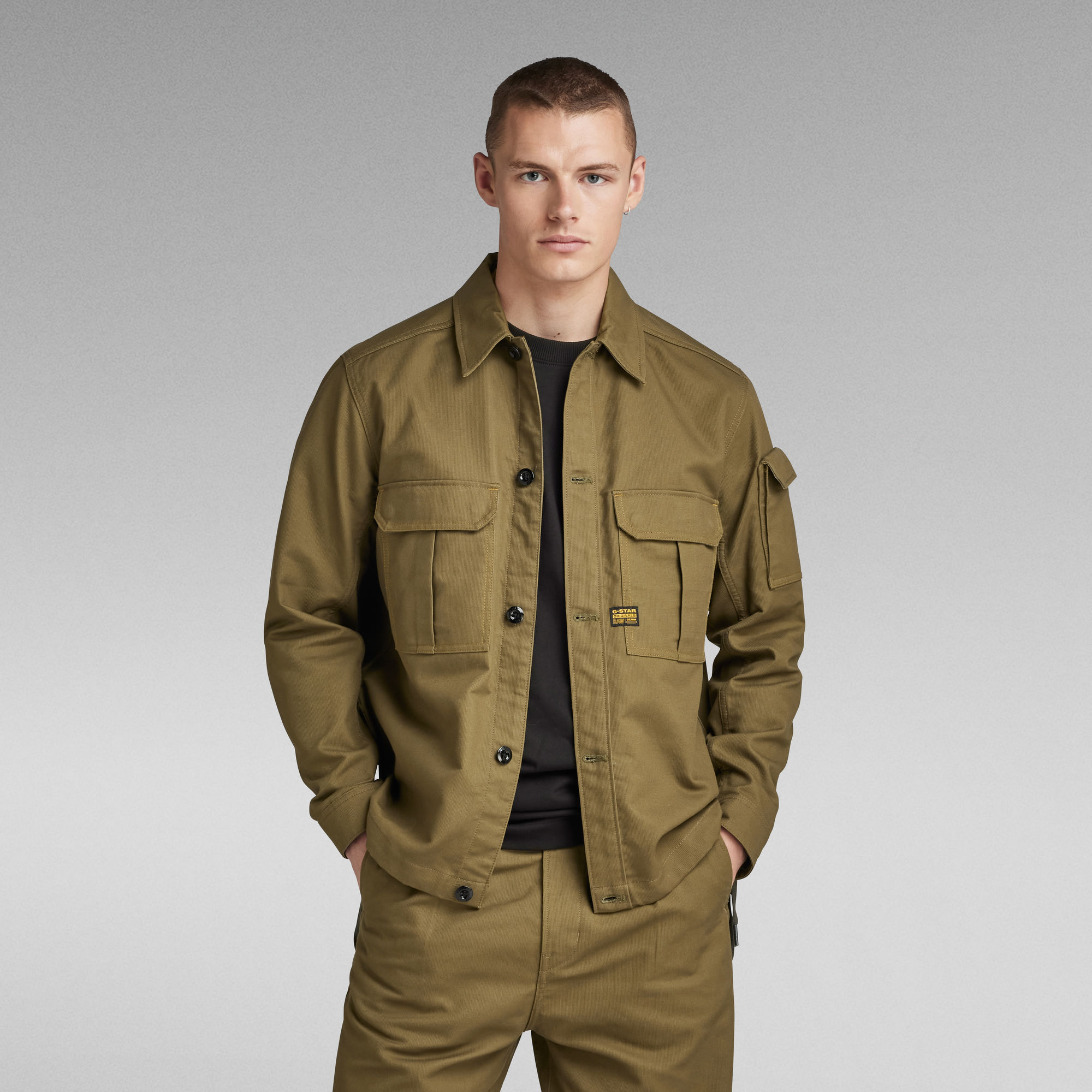 

2 Pocket Relaxed Shirt - Green - Men