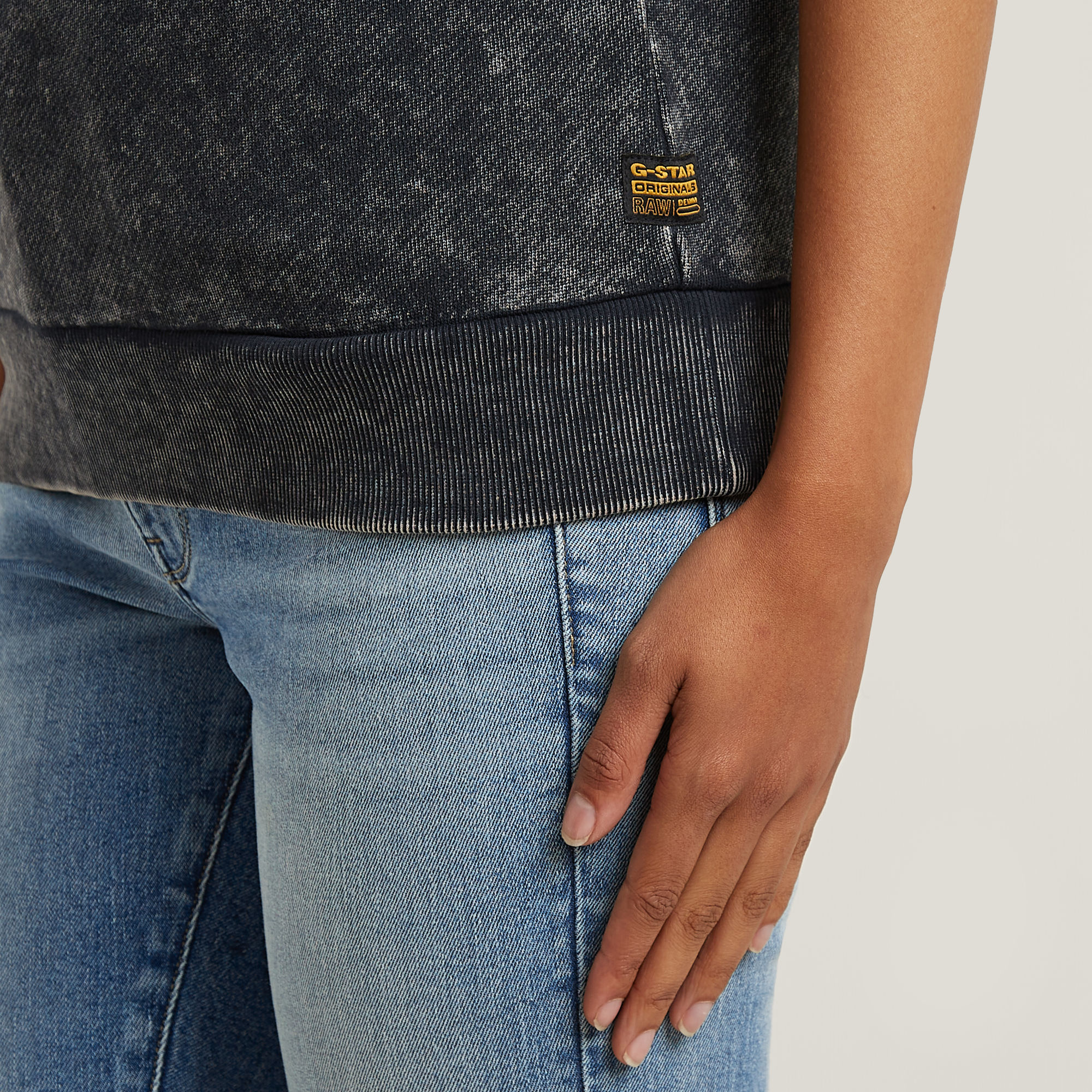 G-Star RAW Washed Sweater Grijs Dames