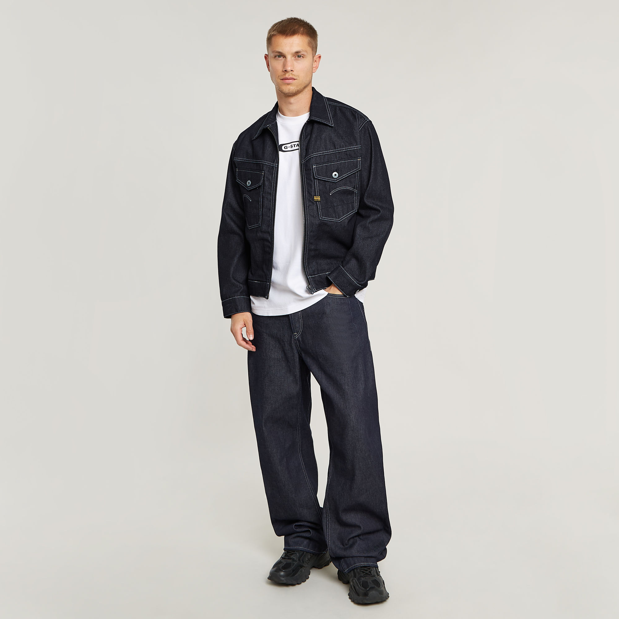 G-Star RAW Bend 3D Loose Jeans Donkerblauw Heren
