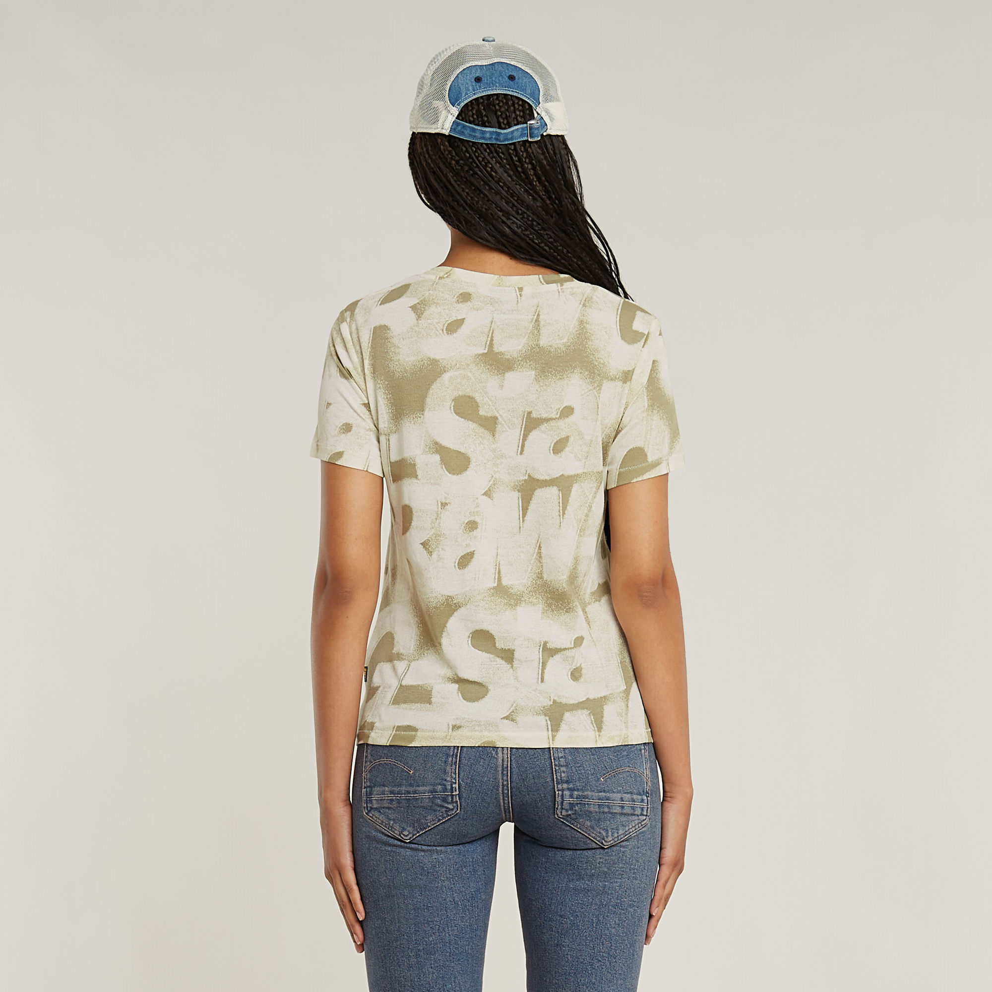 G-Star RAW Sprayed Letters Top Meerkleurig Dames