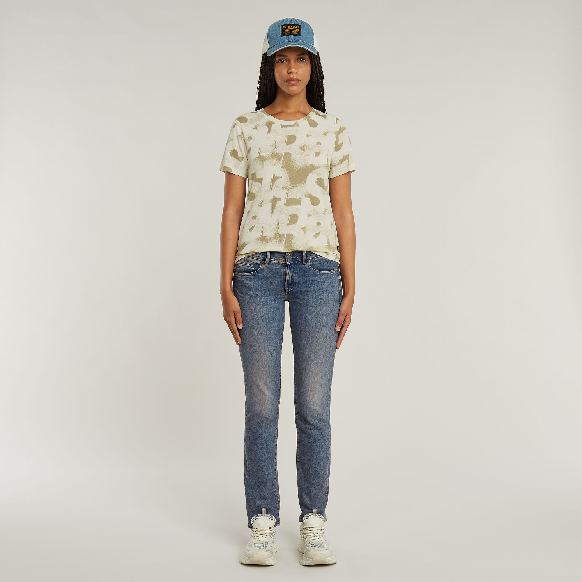 G-Star RAW Sprayed Letters Top Meerkleurig Dames