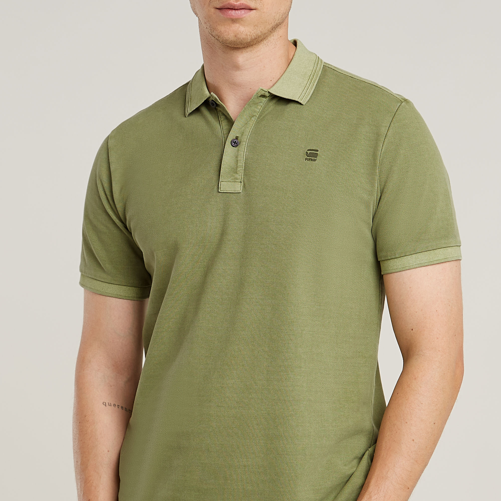 G-Star RAW Dunda Overdyed Slim Polo Groen Heren