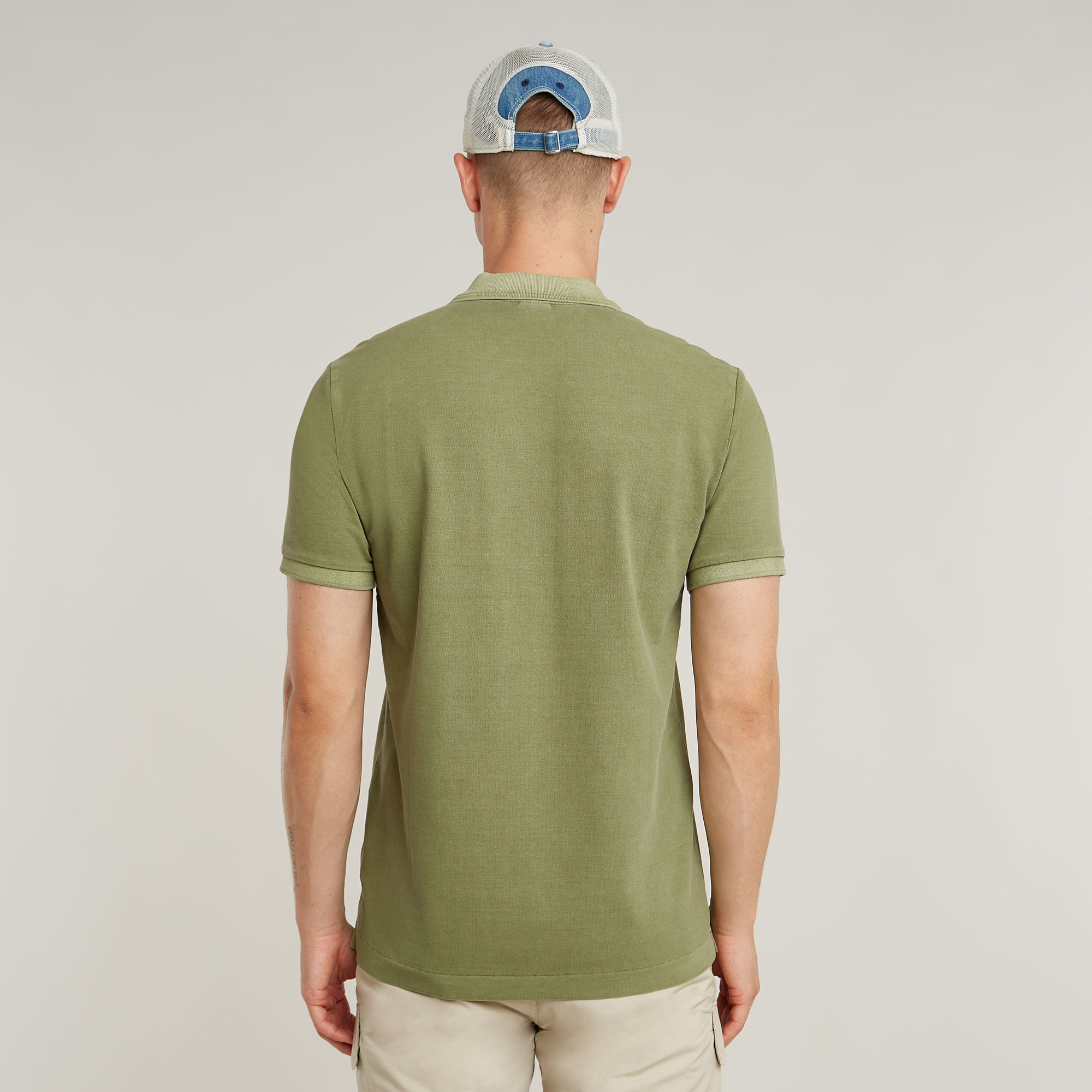 G-Star RAW Dunda Overdyed Slim Polo Groen Heren