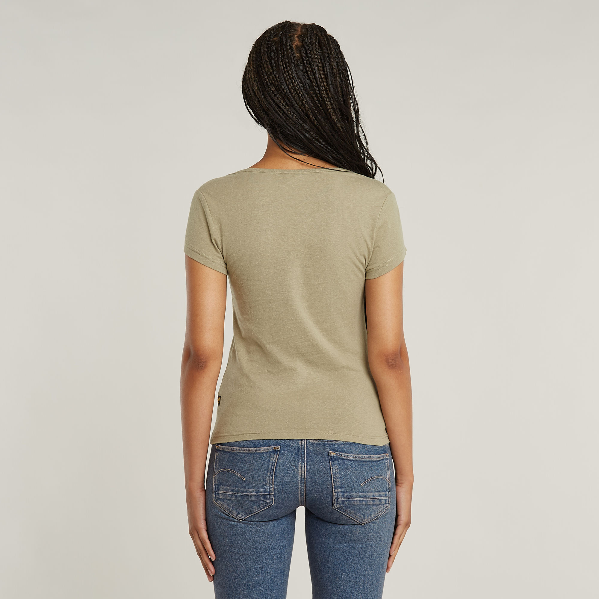 G-Star RAW Sweet Heart Slim Top Beige Dames