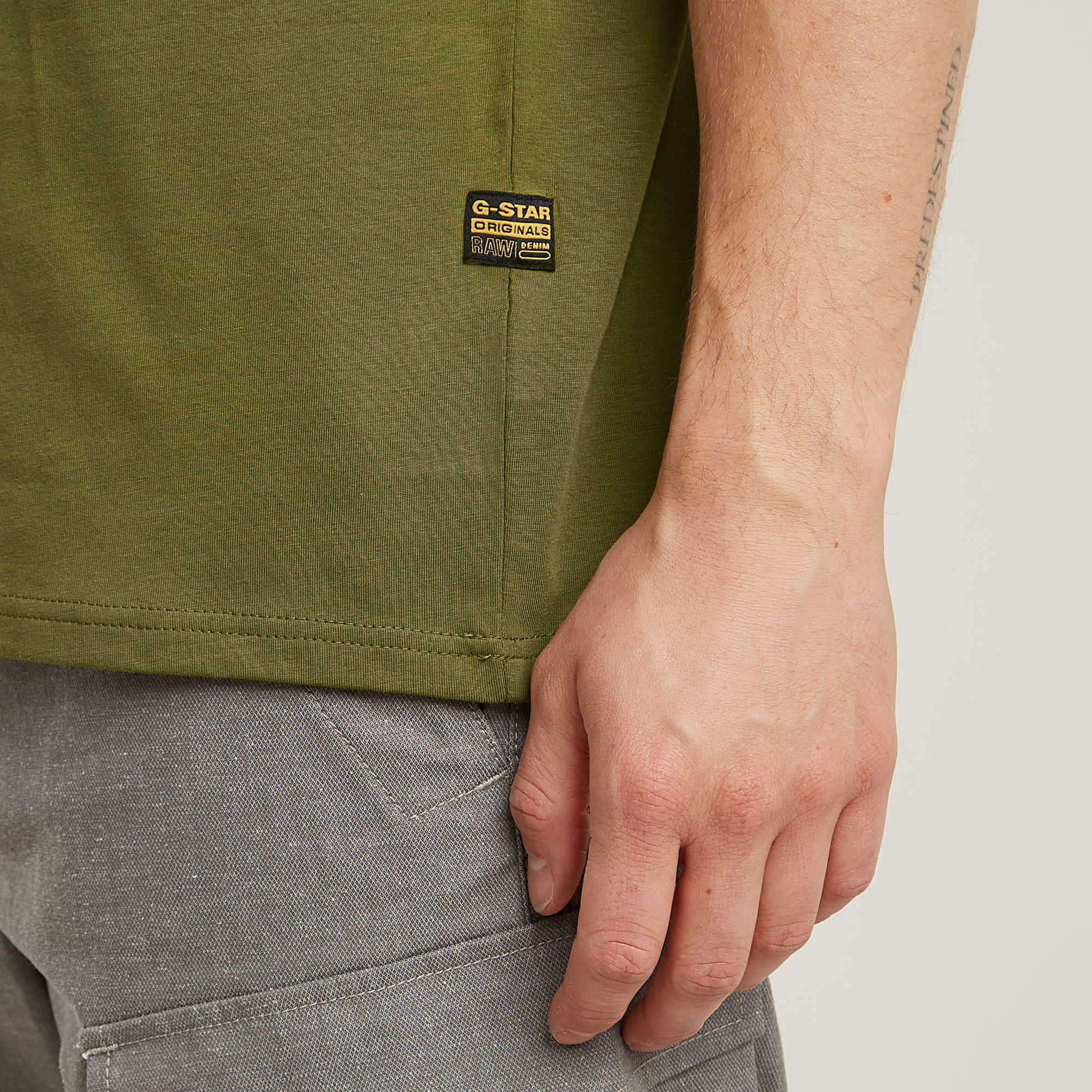 G-Star RAW Base-s T-shirt Groen Heren