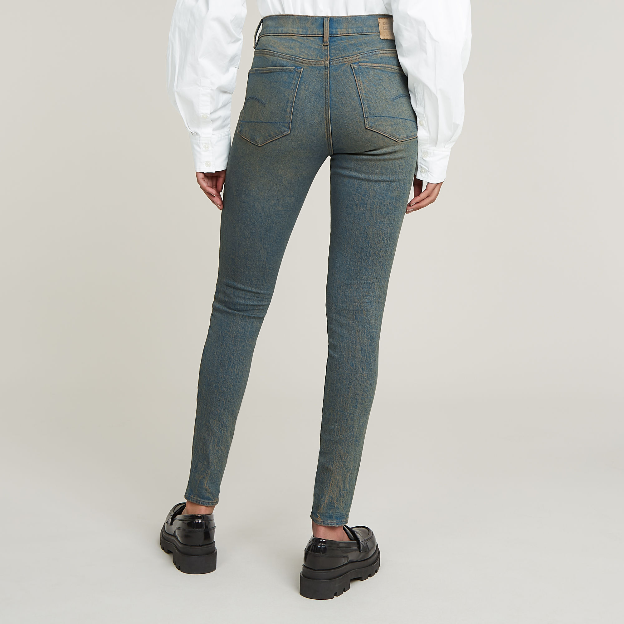 G-Star RAW 3301 Skinny Jeans Donkerblauw Dames