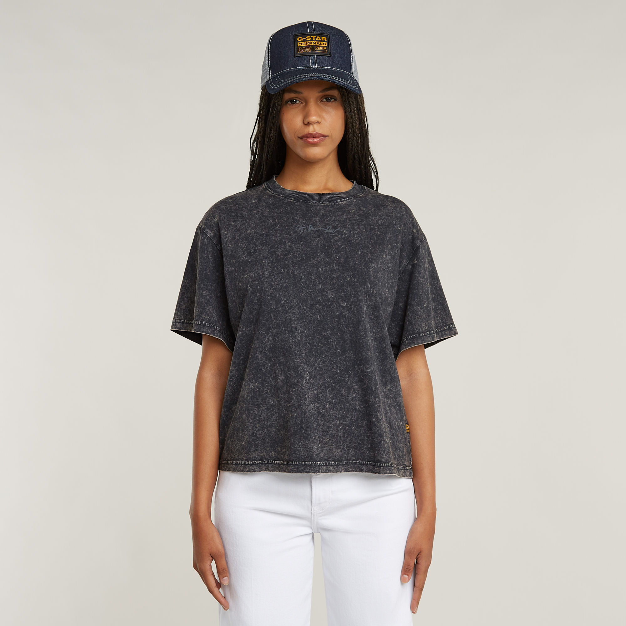 

Washed G-Script T-Shirt - Grey - Women