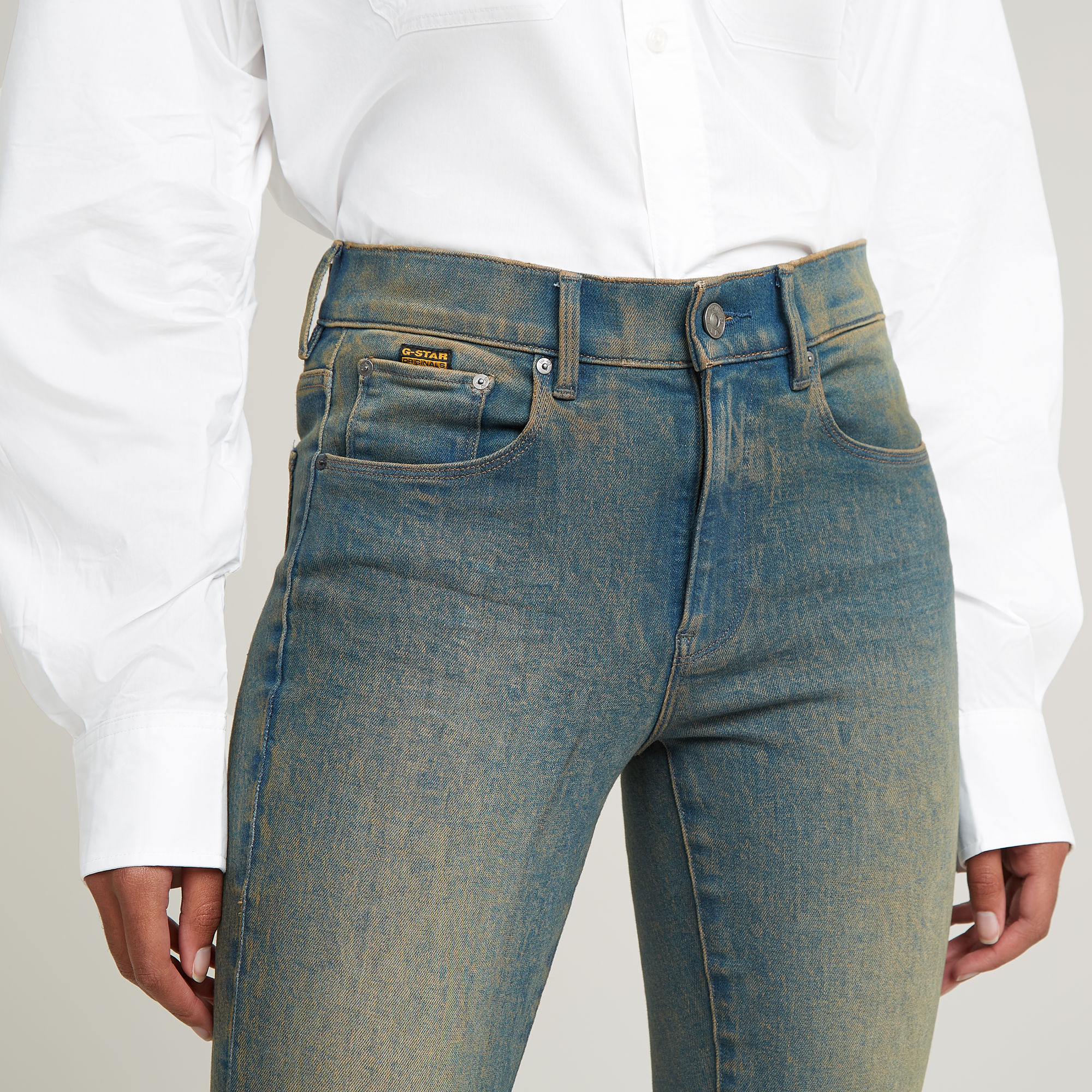 G-Star RAW 3301 Skinny Jeans Donkerblauw Dames
