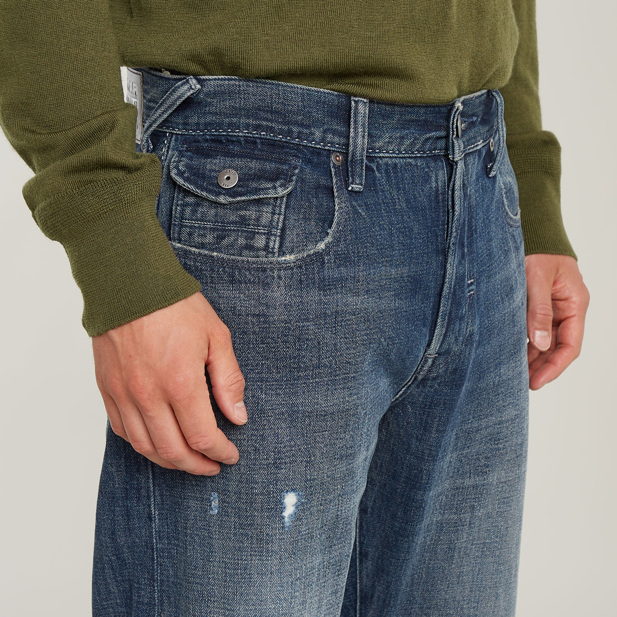 G-Star RAW Morry FWD 3D Regular Tapered Jeans Midden blauw Heren