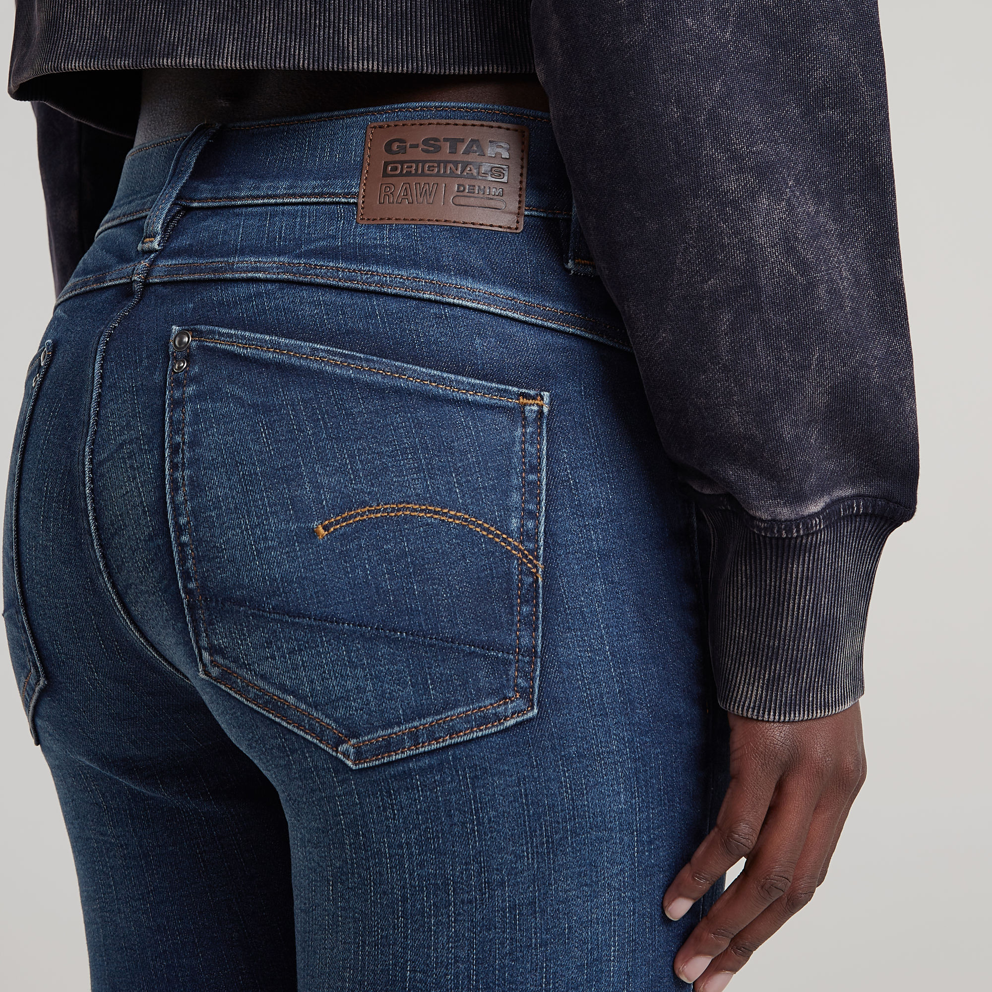 G-Star RAW Lhana Skinny Jeans Donkerblauw Dames
