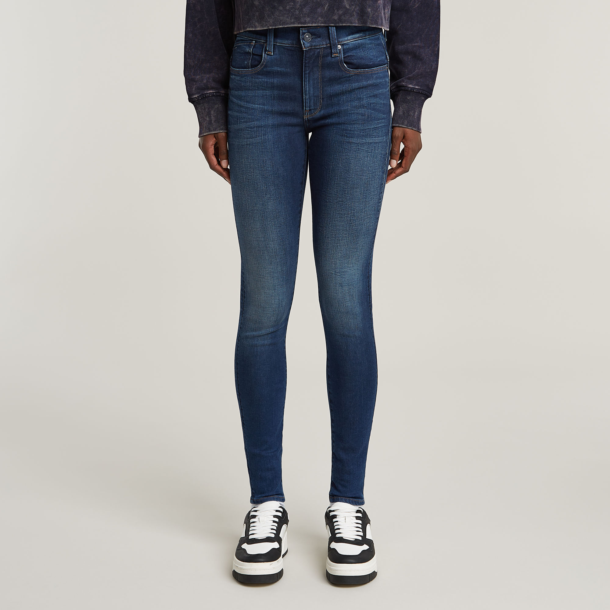 G-Star RAW Lhana Skinny Jeans - Donkerblauw - Dames