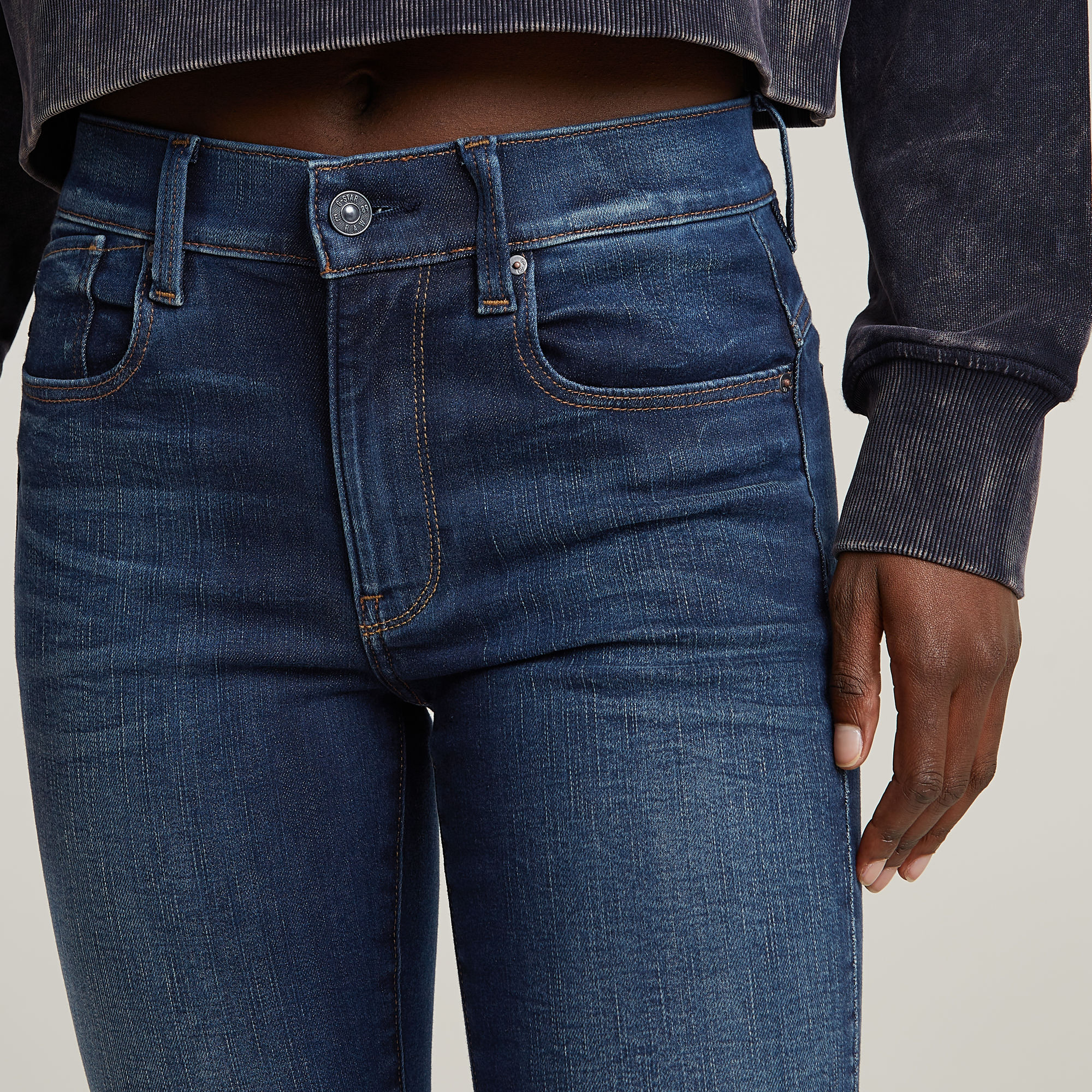 G-Star RAW Lhana Skinny Jeans Donkerblauw Dames