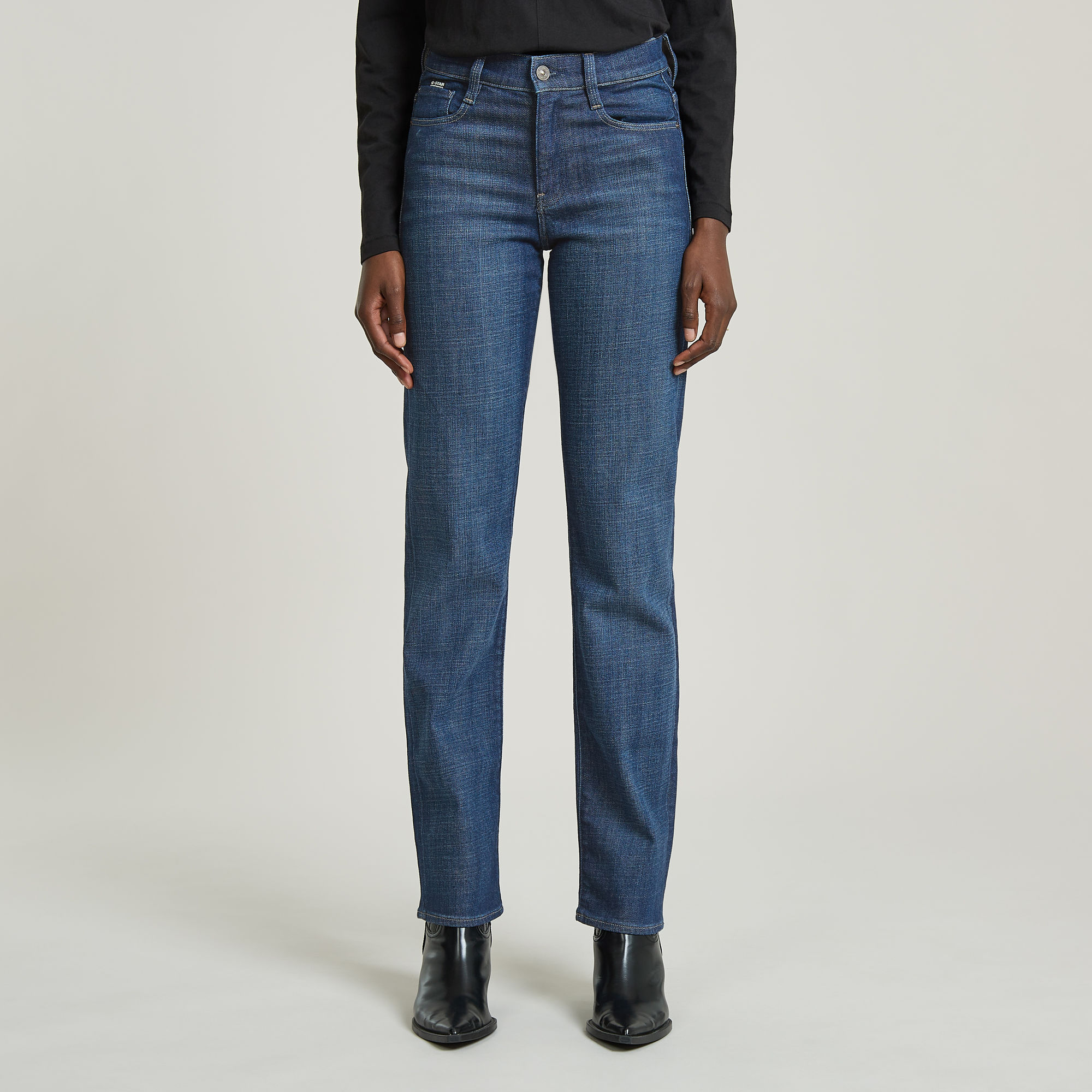 

Strace Straight Jeans - Medium blue - Women