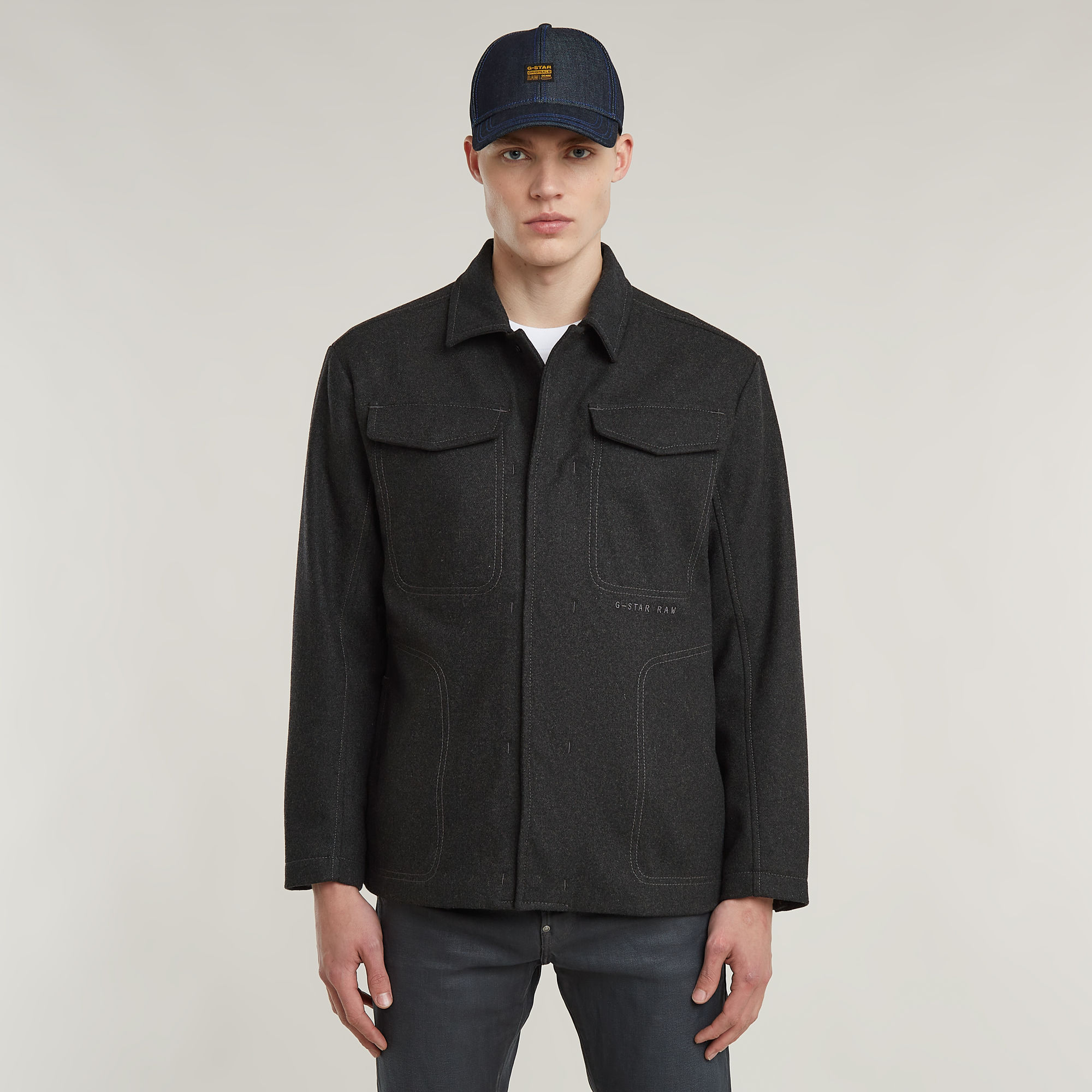 G-Star RAW Chore Wool Jack Grijs Heren