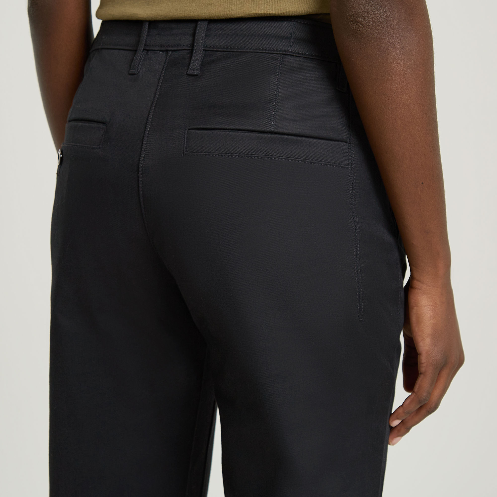 G-Star RAW Bronson Mid Waist Chino Zwart Dames