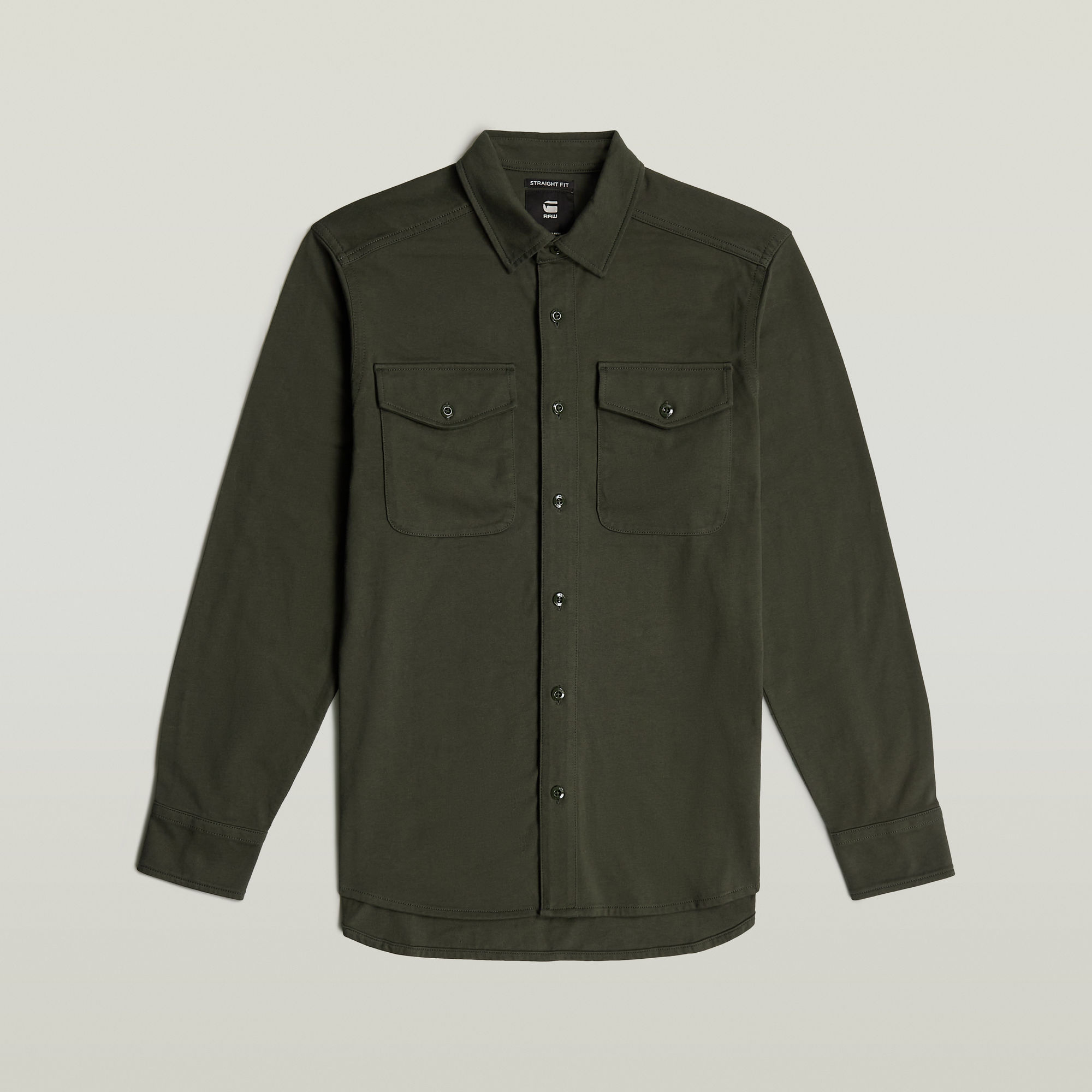 G-Star RAW Jersey Shirt Marine Pockets Grijs Heren