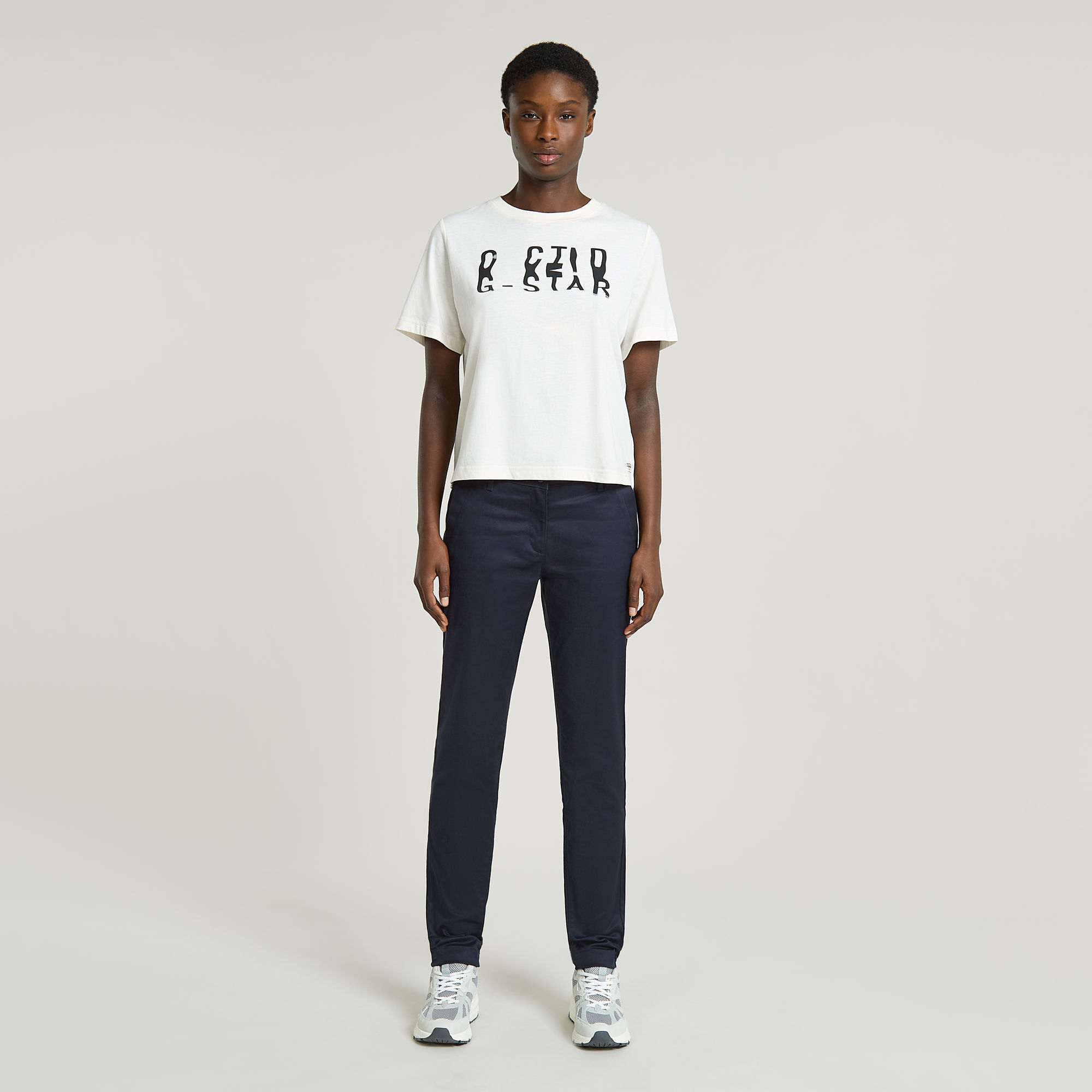 G-Star RAW Bronson Mid Waist Chino Donkerblauw Dames