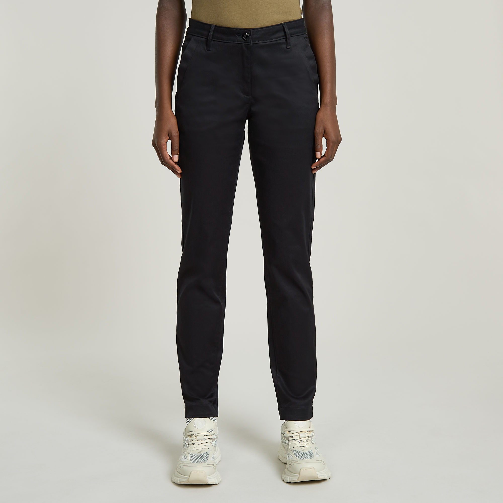 

Bronson Mid Waist Chino - Black - Women