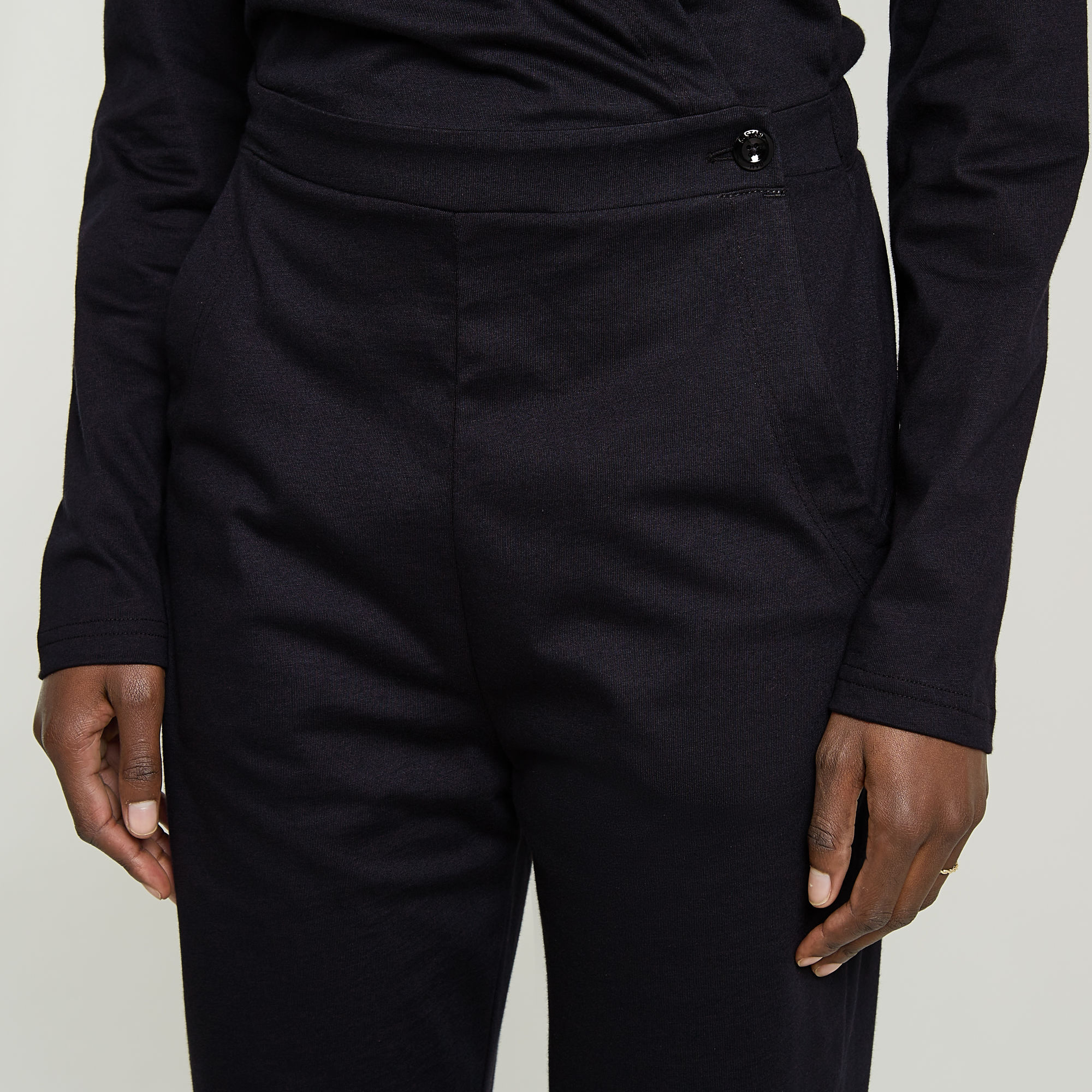 G-Star RAW Wide Leg Jumpsuit Zwart Dames