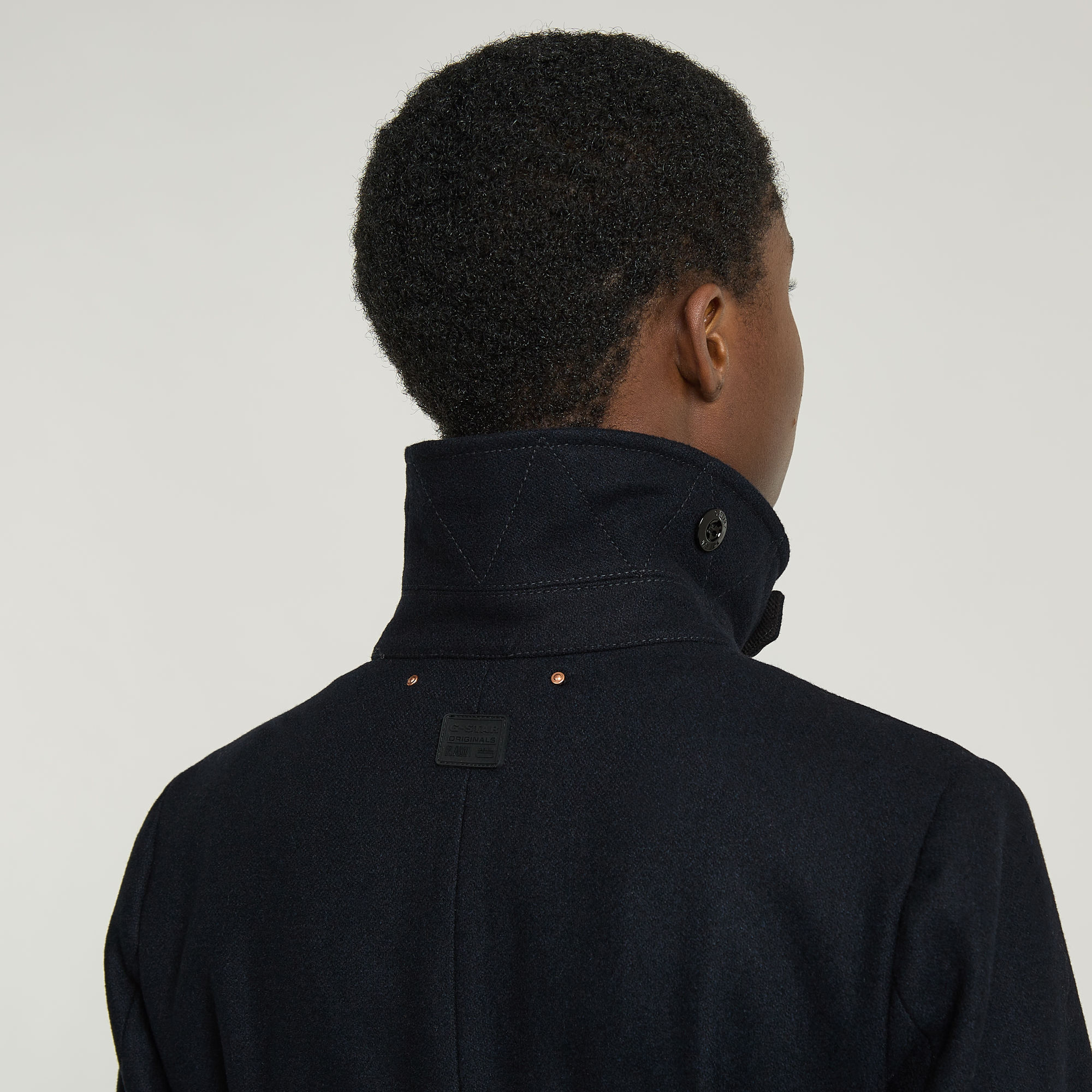 G-Star RAW Empral Wool Trenchcoat Donkerblauw Dames
