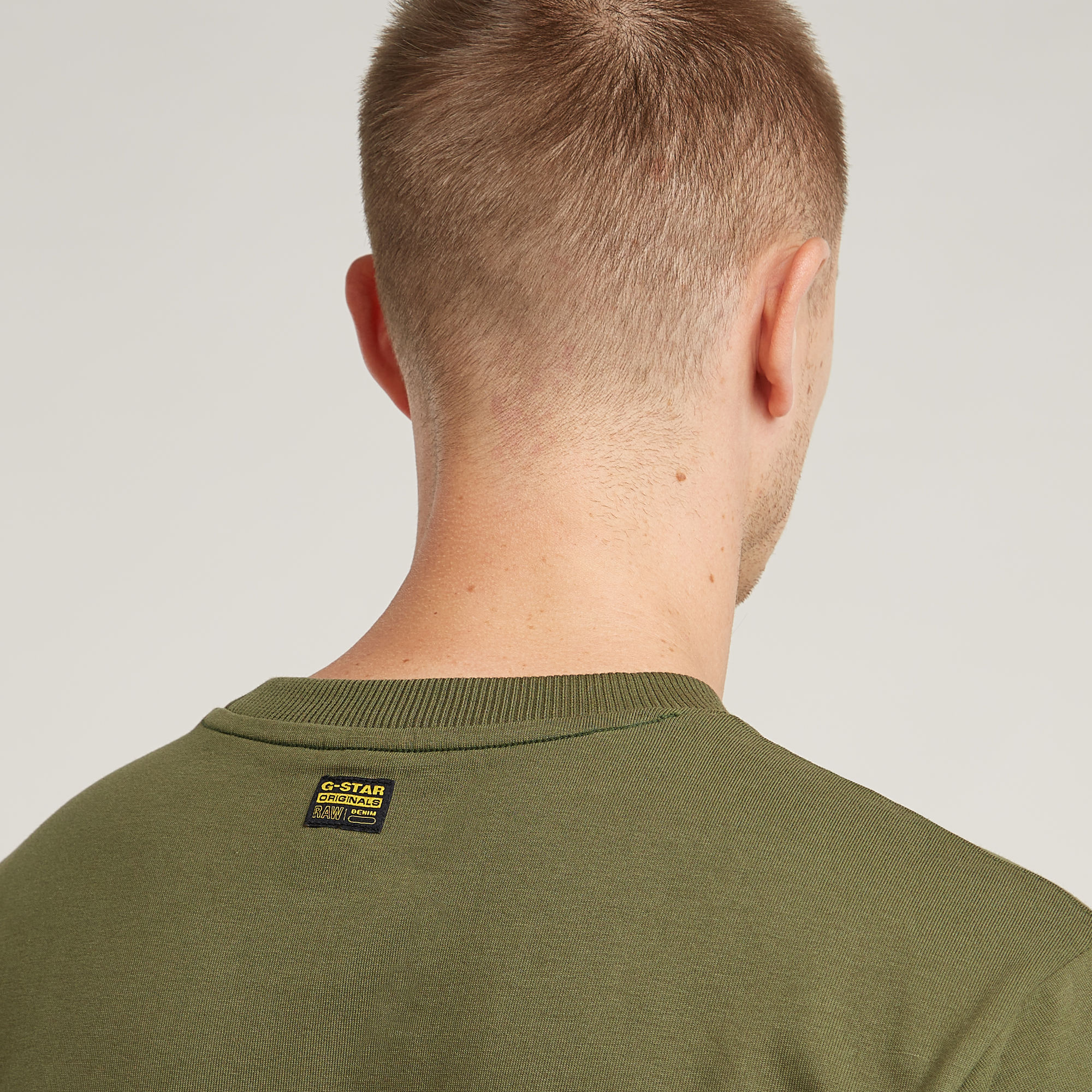 G-Star RAW Seam Detail Loose T-Shirt Groen Heren