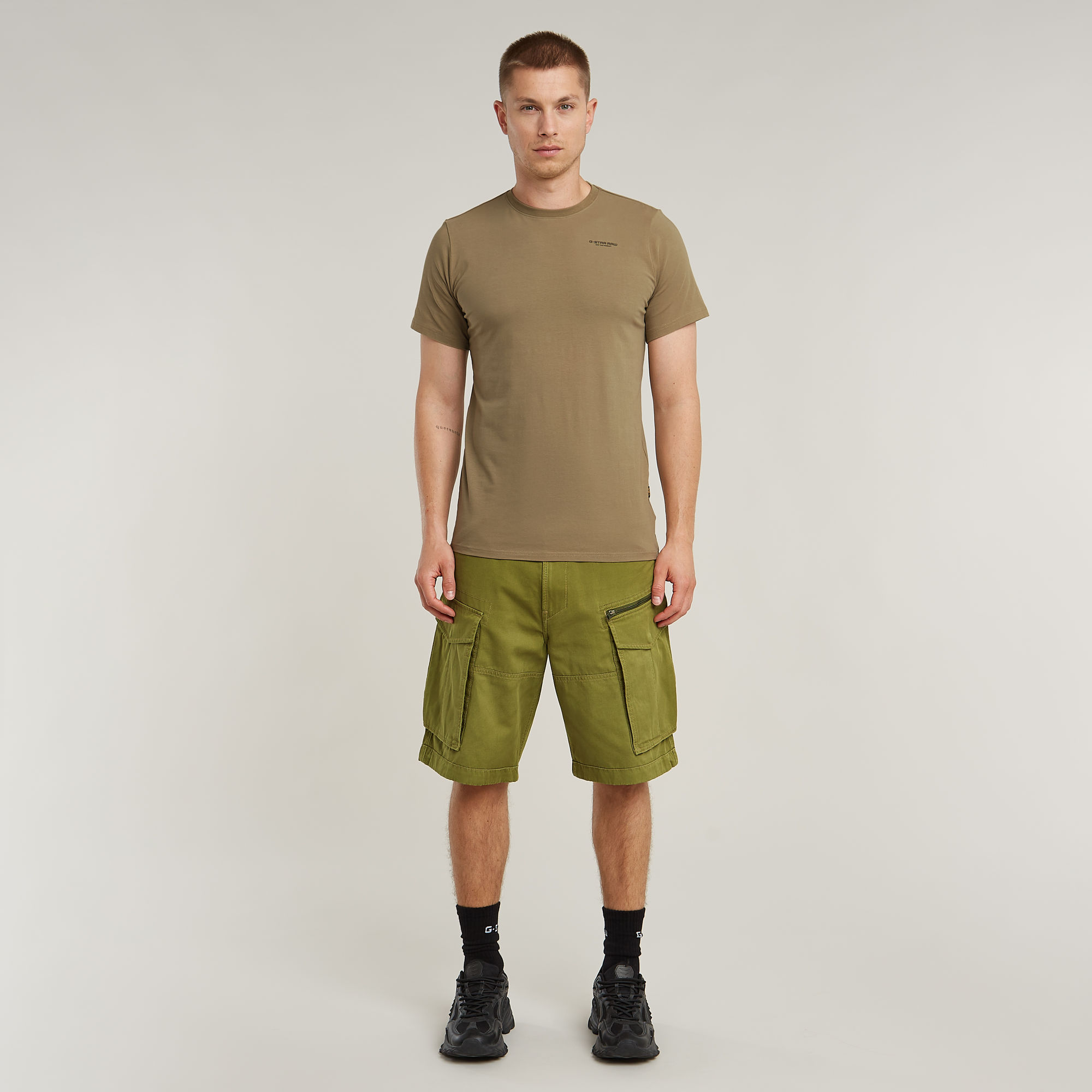 G-Star RAW Slim Base T-Shirt Groen Heren
