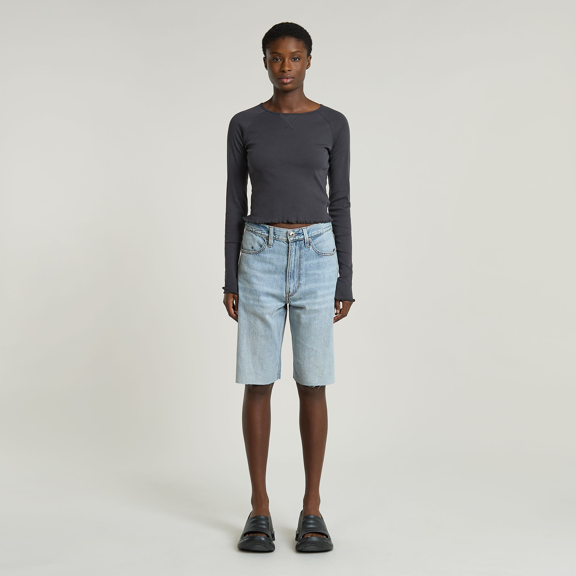 G-Star RAW Type 96 Loose Short Lichtblauw Dames