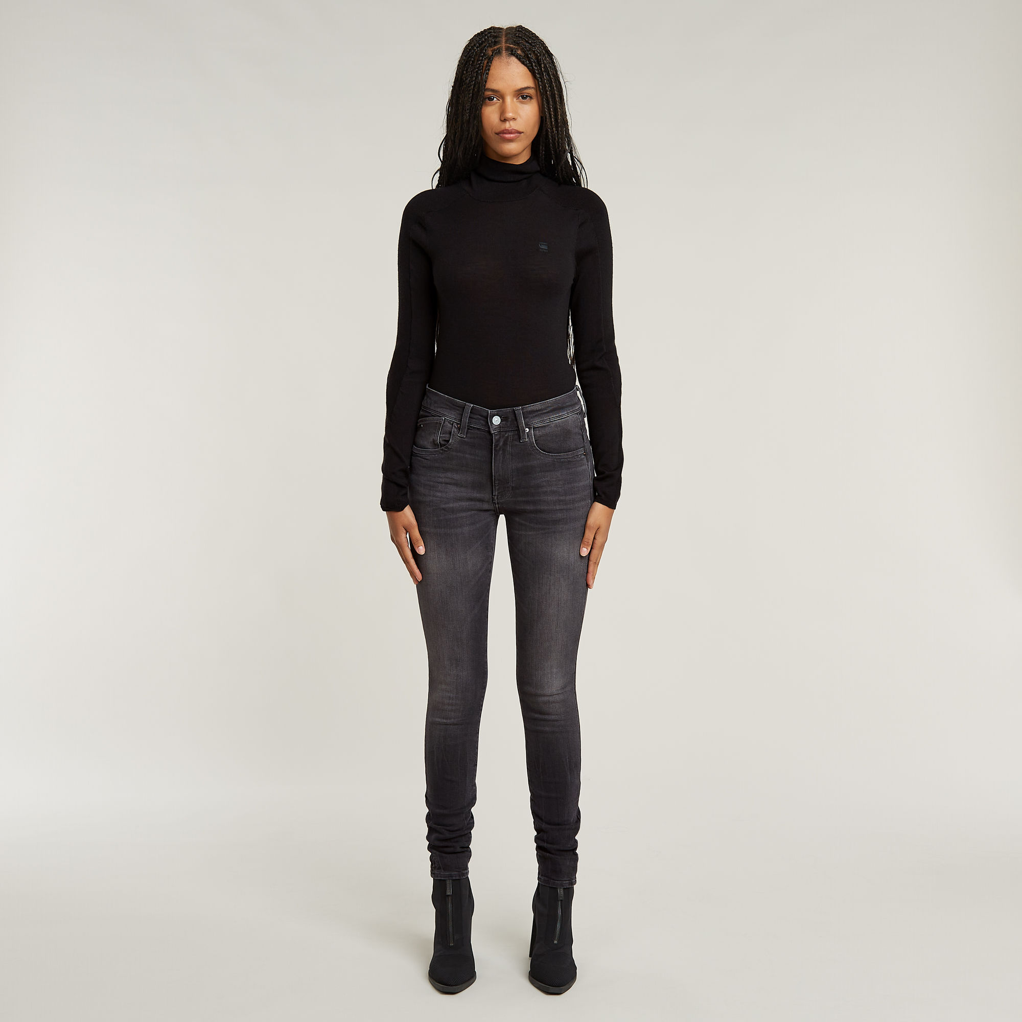 G-Star RAW Lhana Super Skinny Jeans Grijs Dames