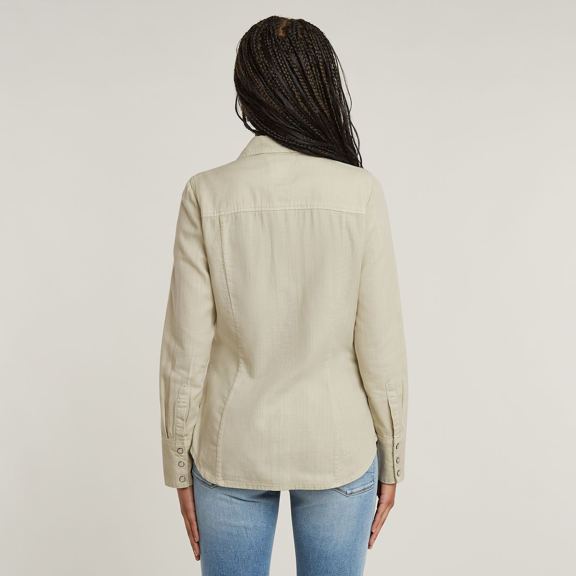 G-Star RAW Slim Western Overhemd Groen Dames