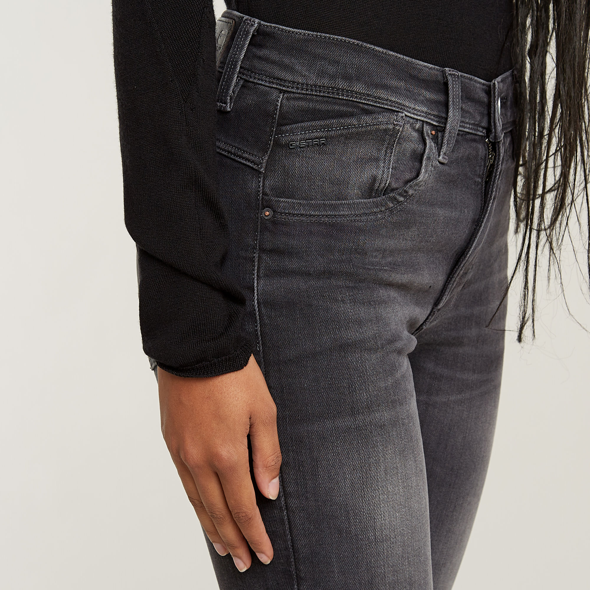 G-Star RAW Lhana Super Skinny Jeans Grijs Dames