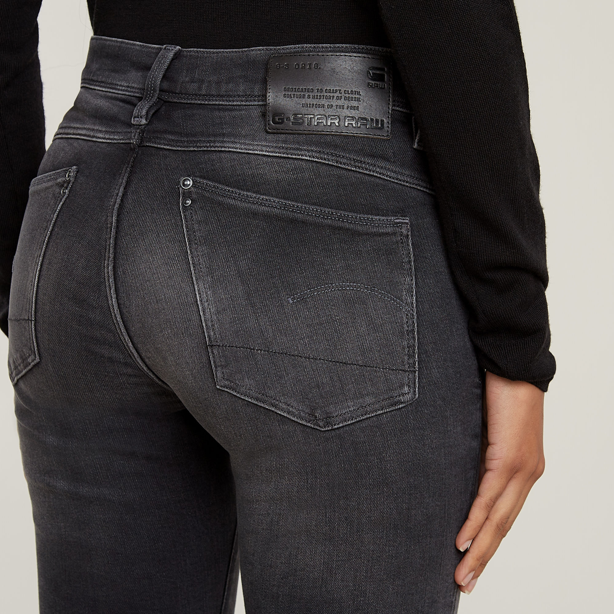 G-Star RAW Lhana Super Skinny Jeans Grijs Dames