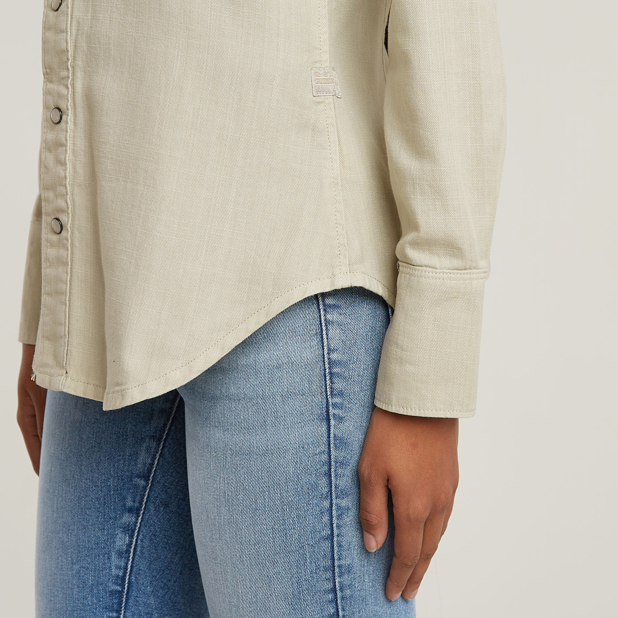 G-Star RAW Slim Western Overhemd Groen Dames