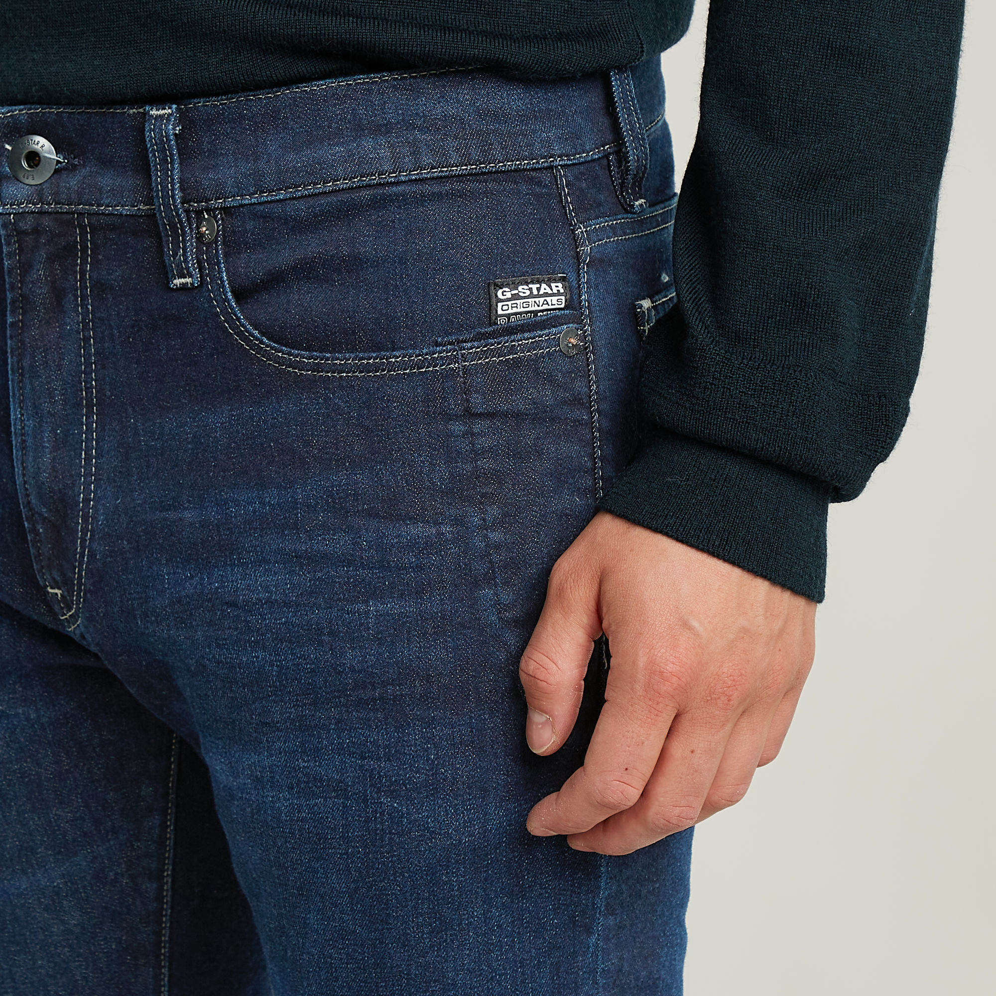 G-Star RAW Lancet Skinny Jeans Donkerblauw Heren