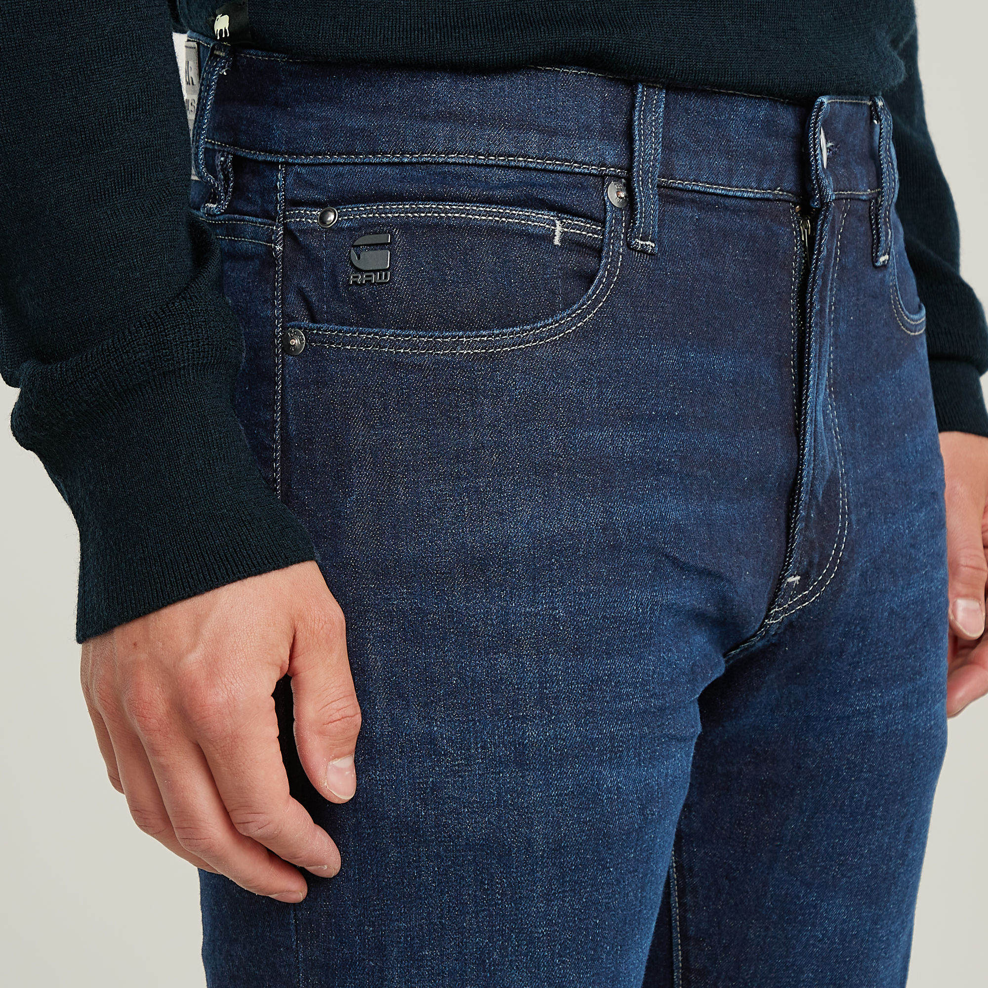 G-Star RAW Lancet Skinny Jeans Donkerblauw Heren