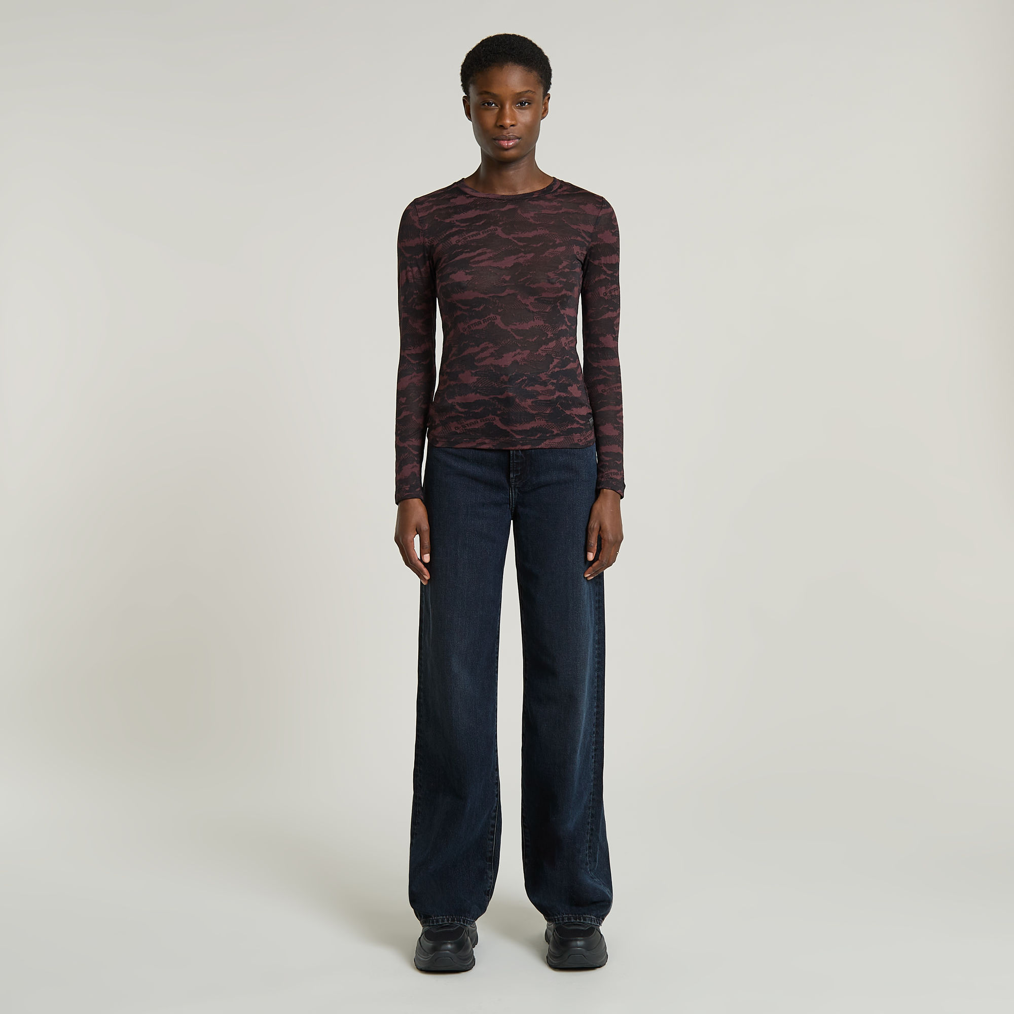 G-Star RAW Deck 2.0 High Loose Jeans Donkerblauw Dames