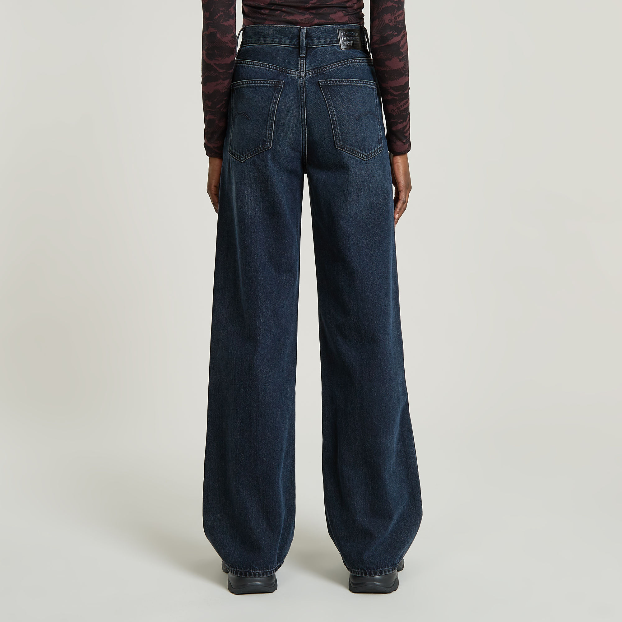 G-Star RAW Deck 2.0 High Loose Jeans Donkerblauw Dames