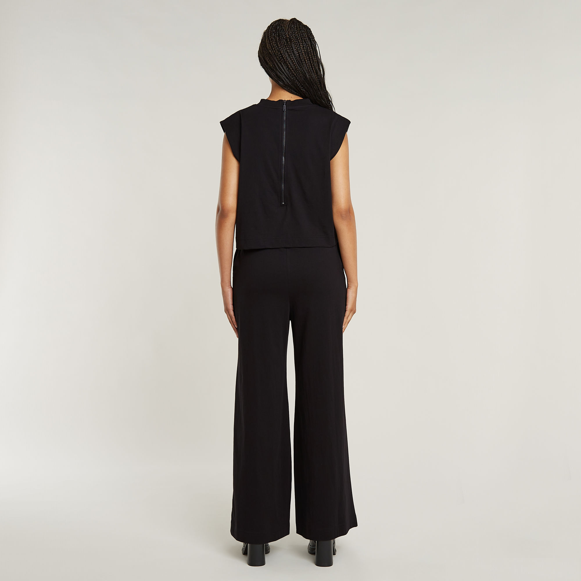 G-Star RAW Double Layer Wide Leg Jumpsuit Zwart Dames